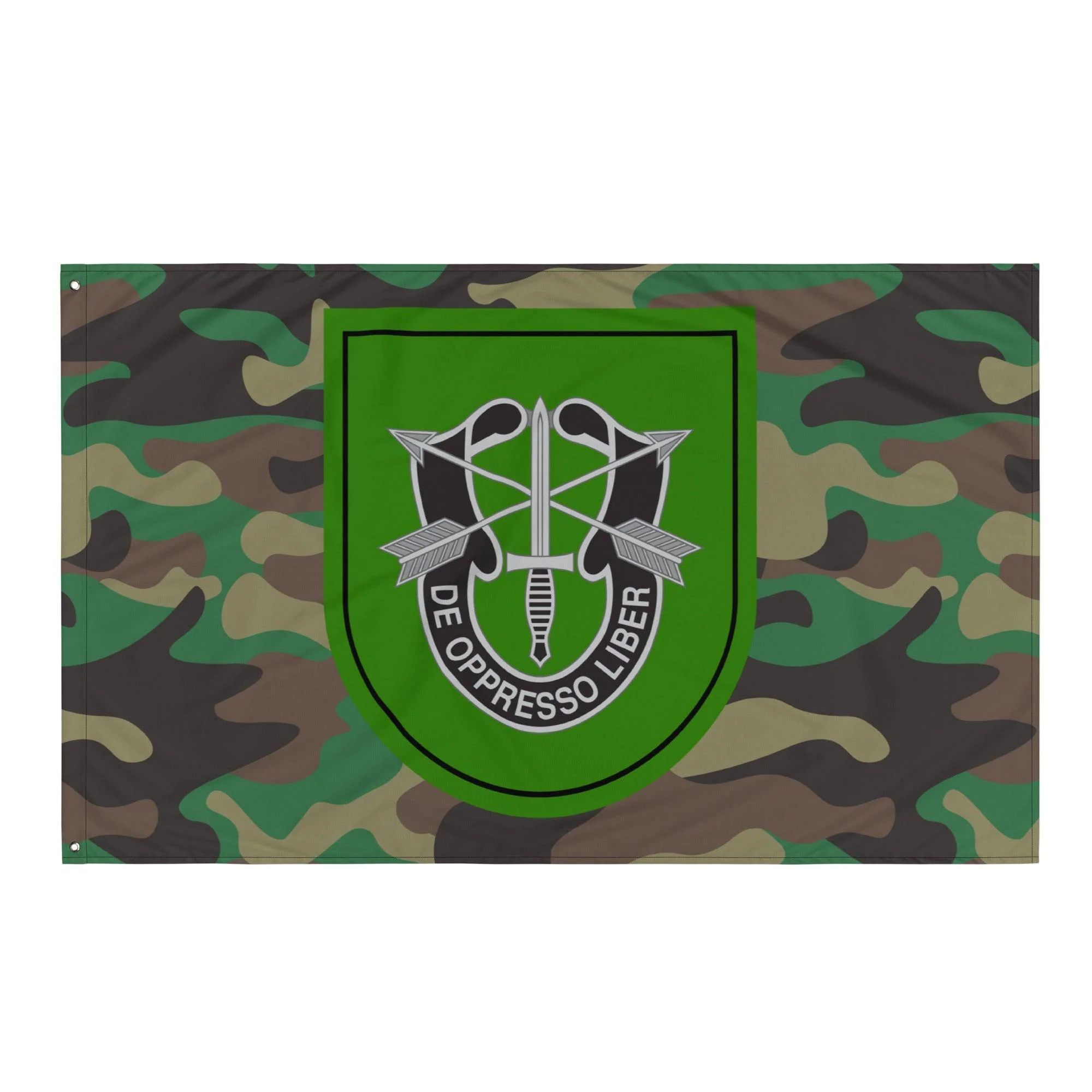 10th Special Forces Group (10th SFG) Woodland Camo Flag - Image 4