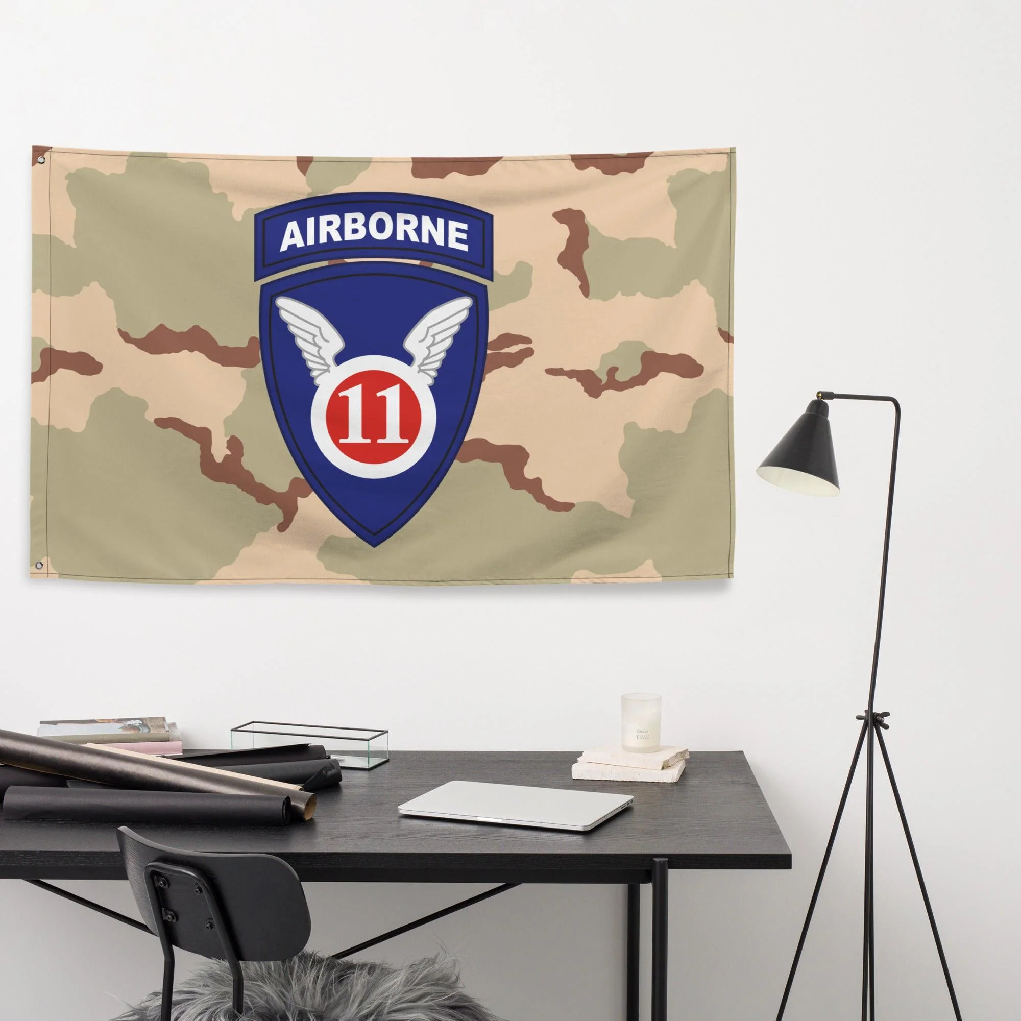 U.S. Army 11th Airborne Division DCU Camo Flag - Image 2