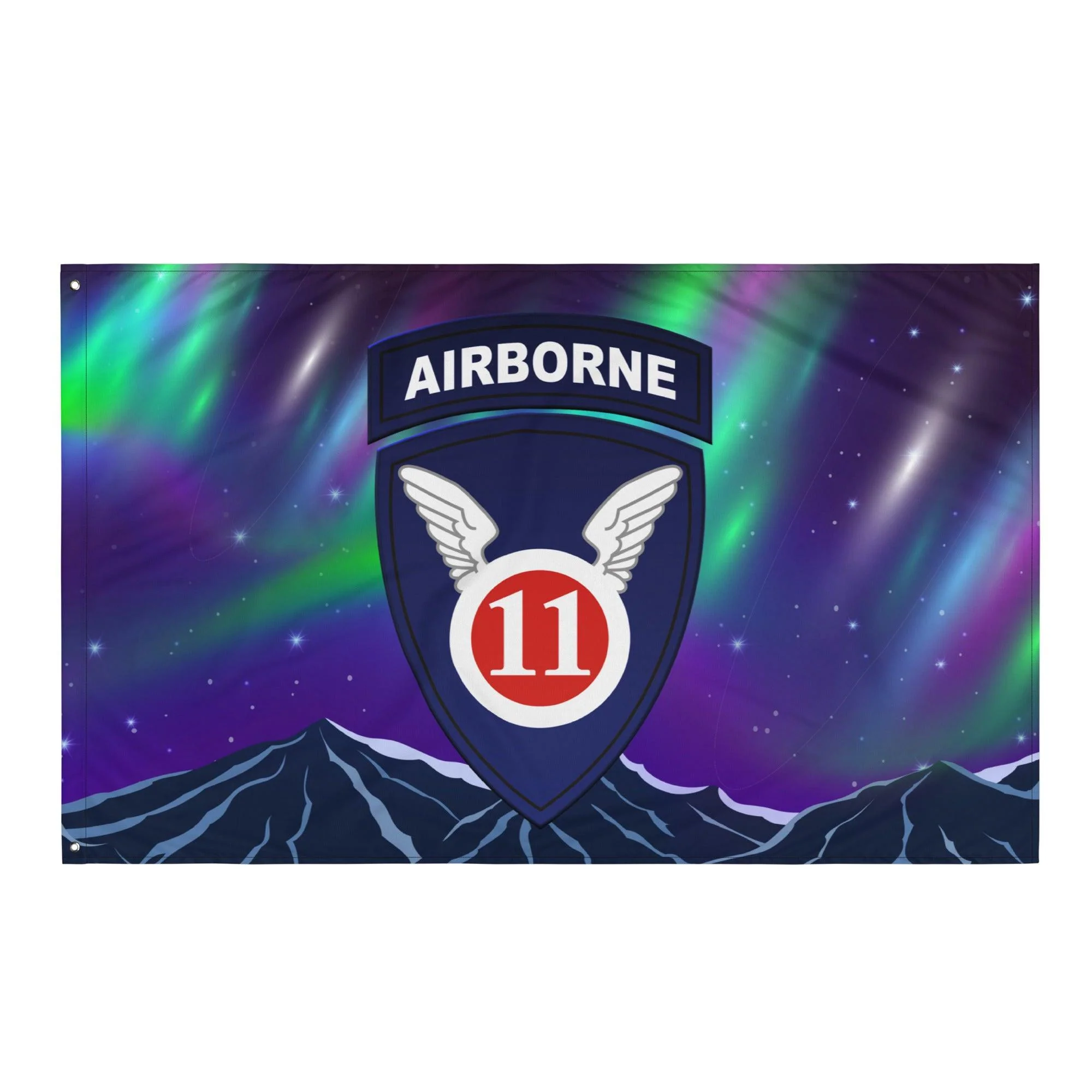 11th Airborne Division Northern Lights Arctic Angels Flag