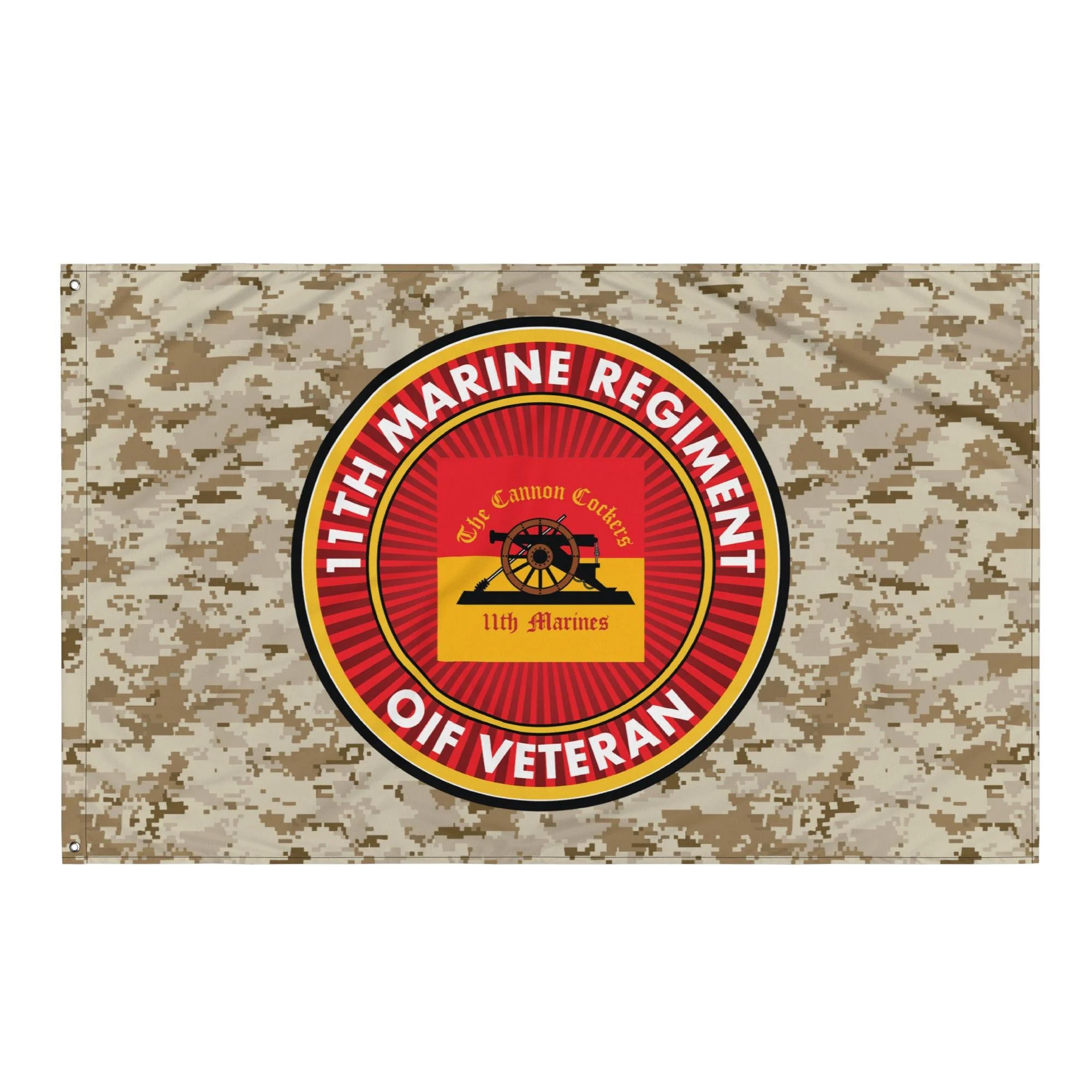 11th Marine Regiment OIF Veteran Emblem MARPAT Flag