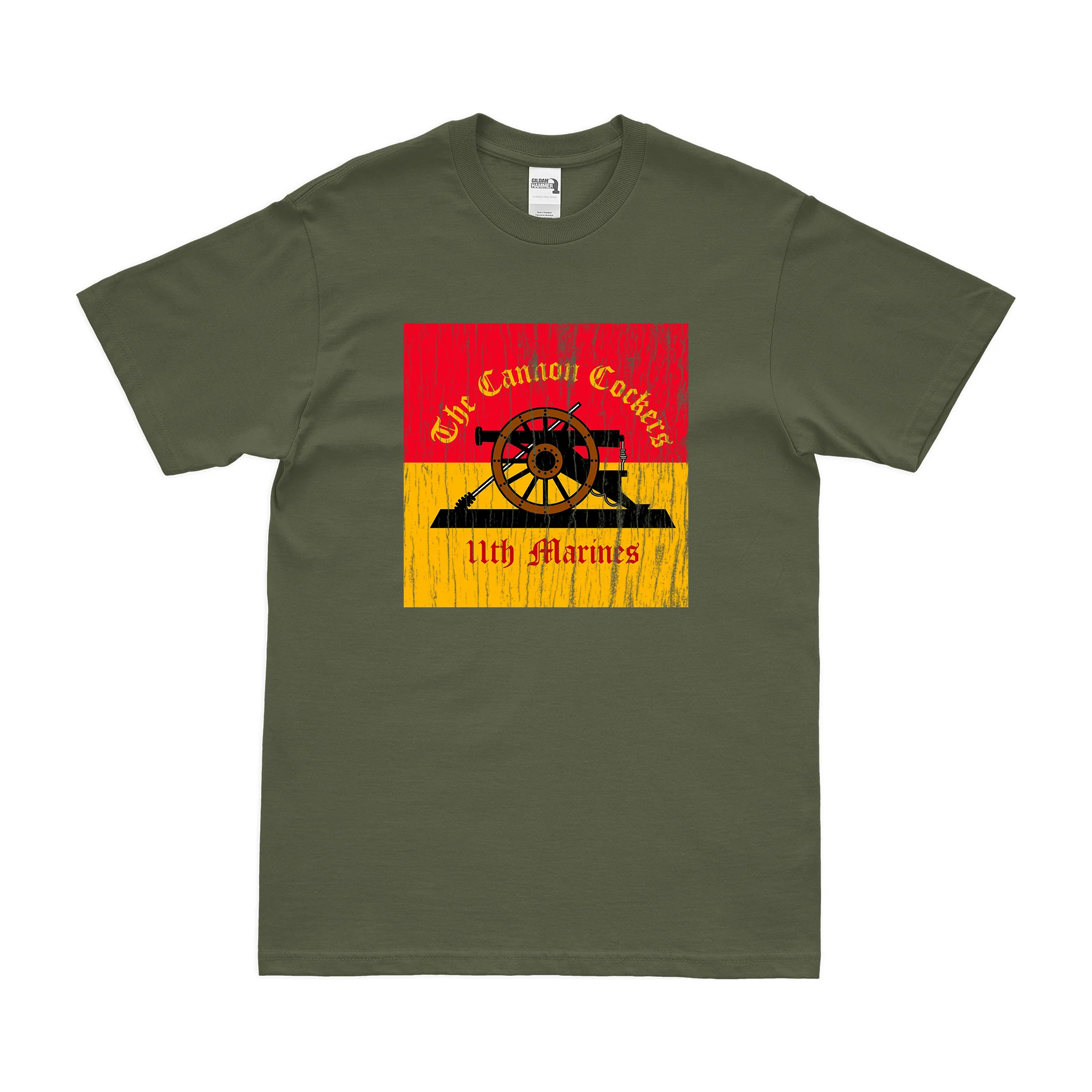 11th Marine Regiment Unit Emblem T-Shirt - Image 4