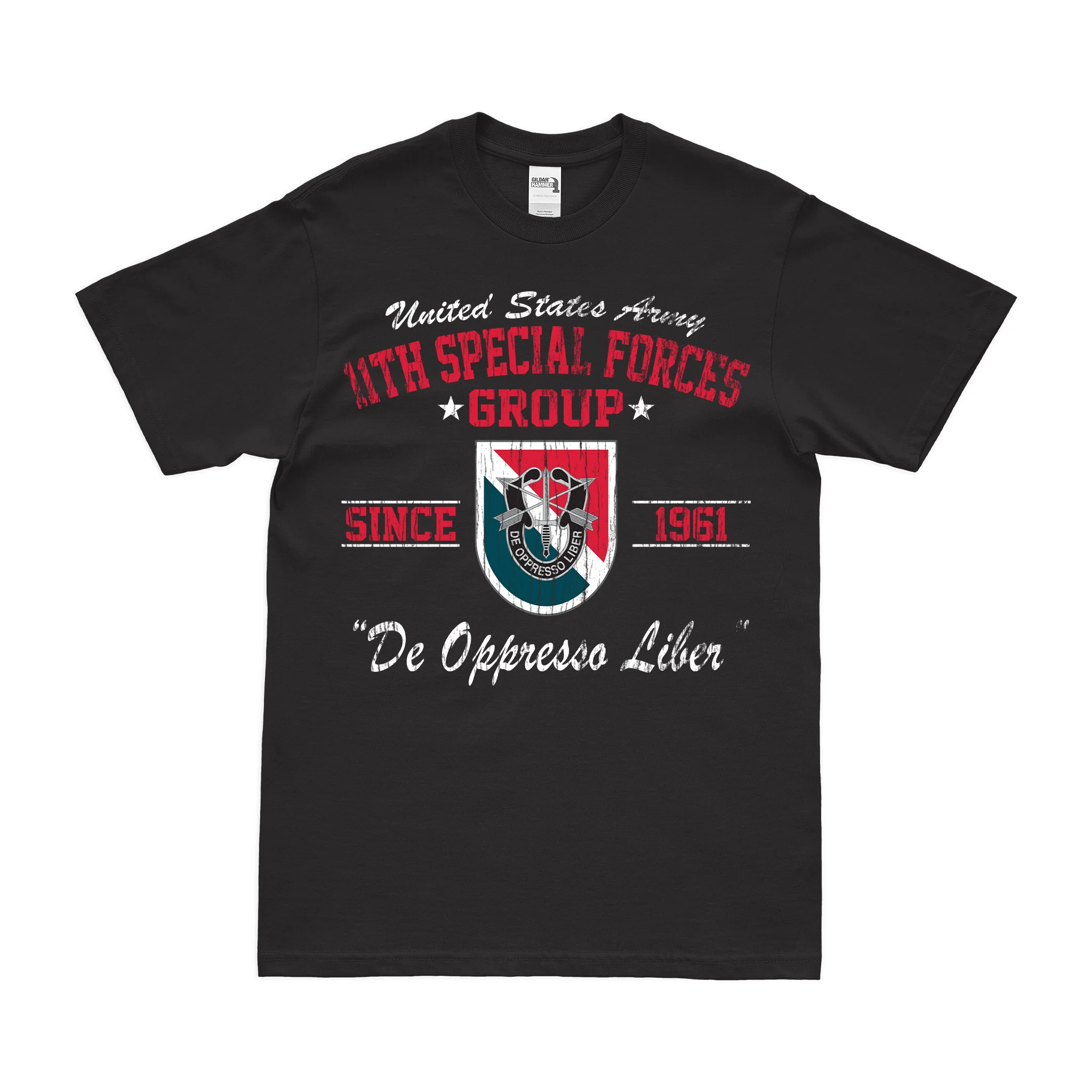 11th Special Forces Group (11th SFG) Since 1961 T-Shirt - Image 3