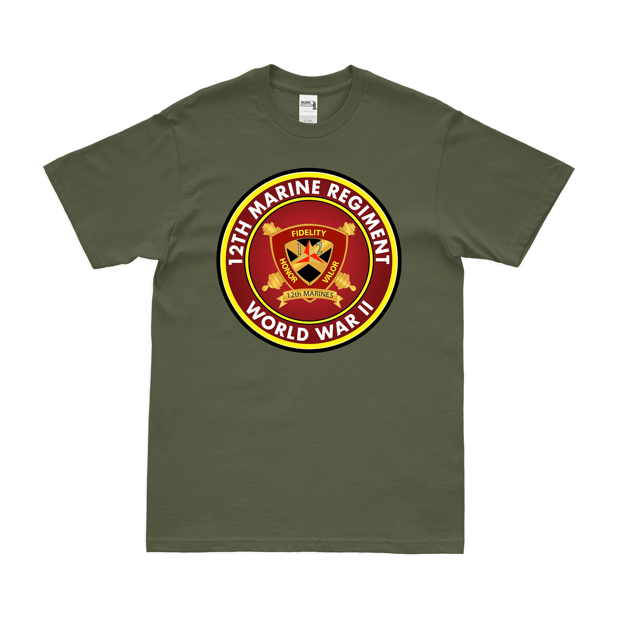 12th Marine Regiment WW2 Legacy T-Shirt - Image 2