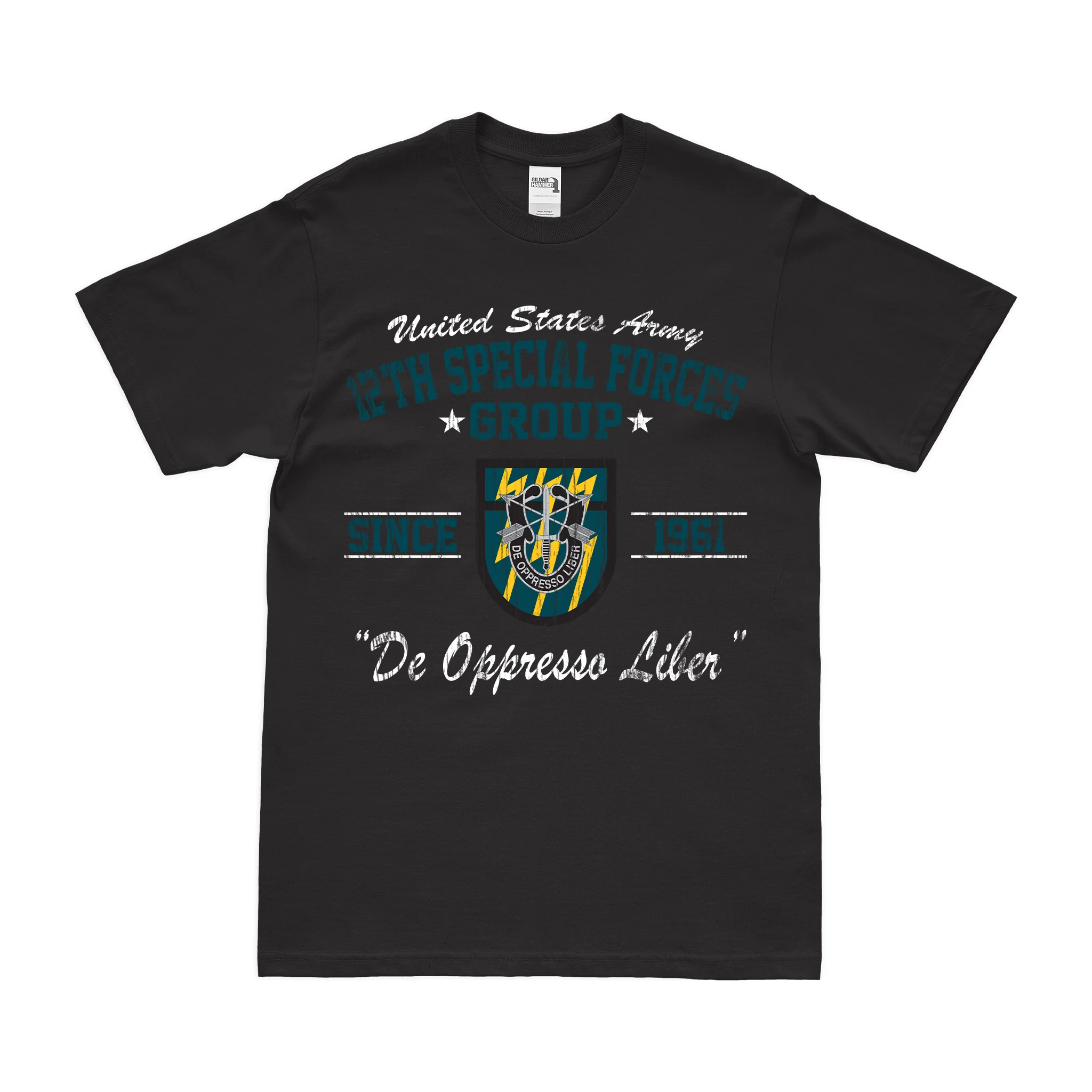 12th Special Forces Group (12th SFG) Since 1961 T-Shirt - Image 3