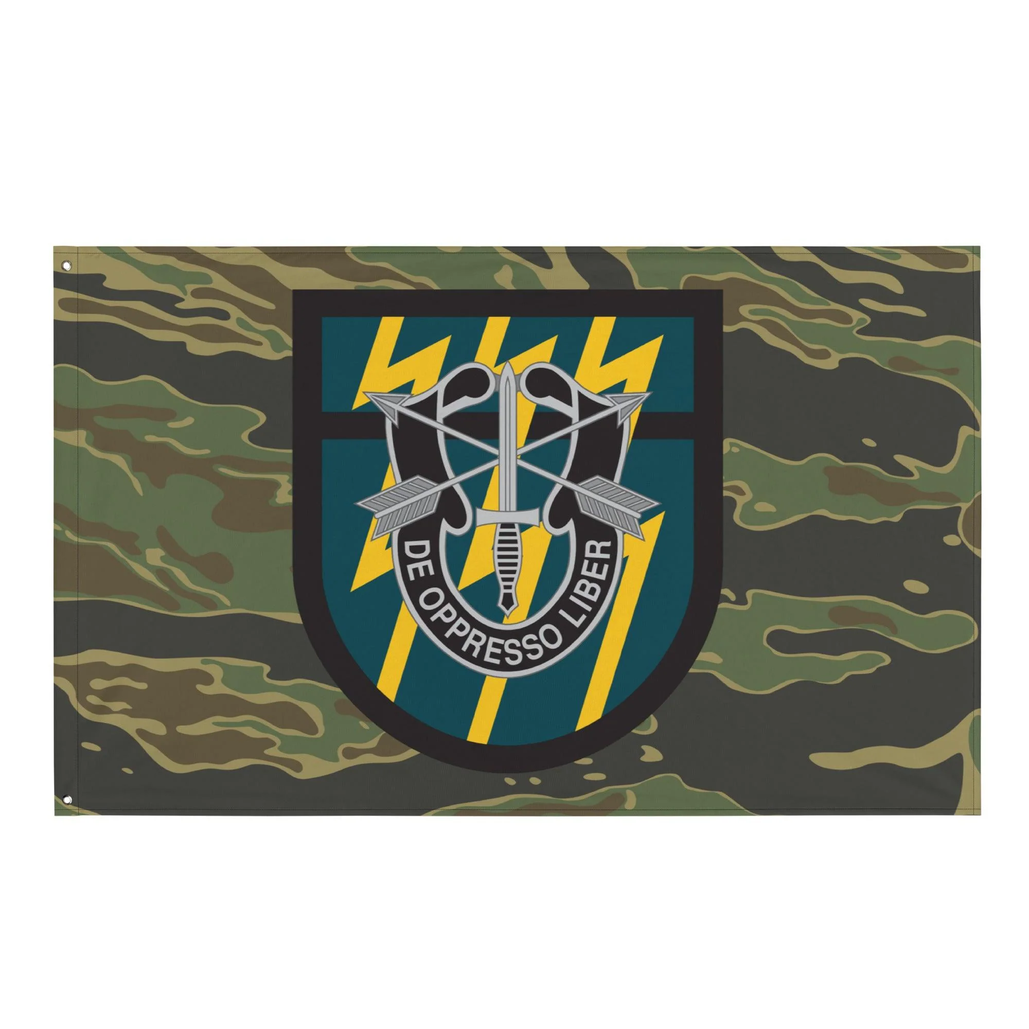 12th Special Forces Group (12th SFG) Tiger Stripe Camo Flag