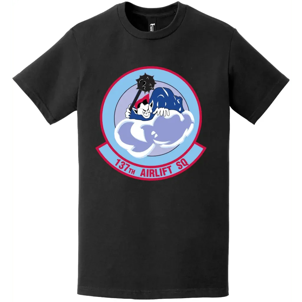 137th Airlift Squadron Logo Emblem T-Shirt