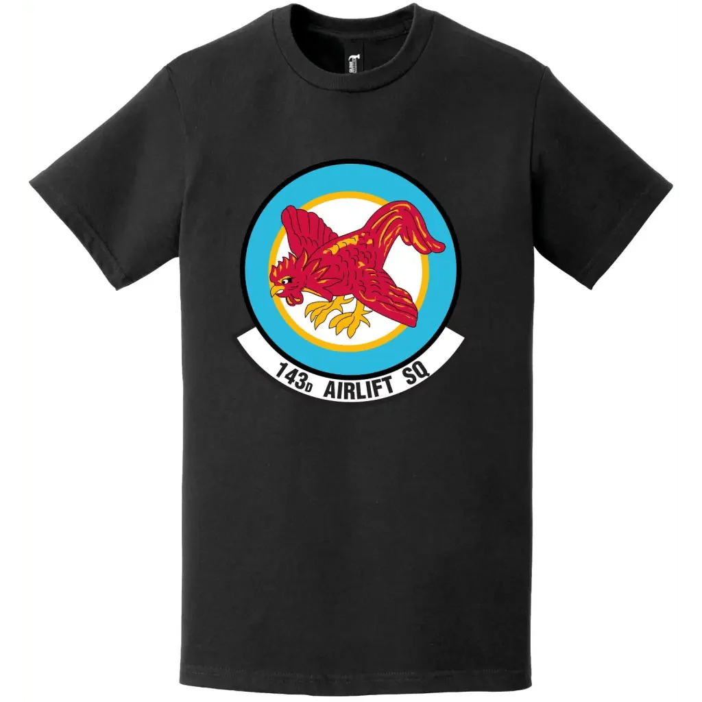 143rd Airlift Squadron Logo Emblem T-Shirt
