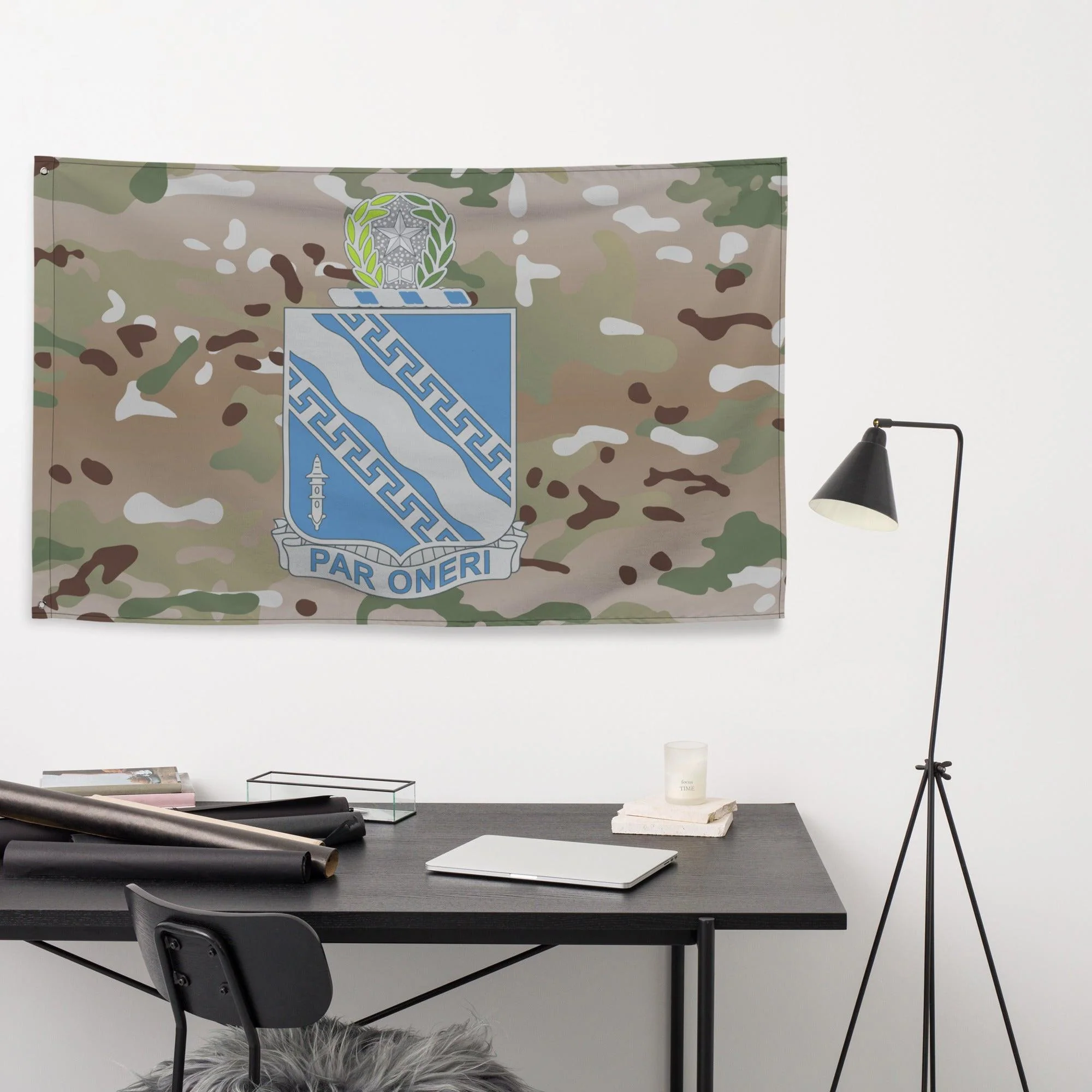 U.S. Army 144th Infantry Regiment Multicam Flag - Image 3