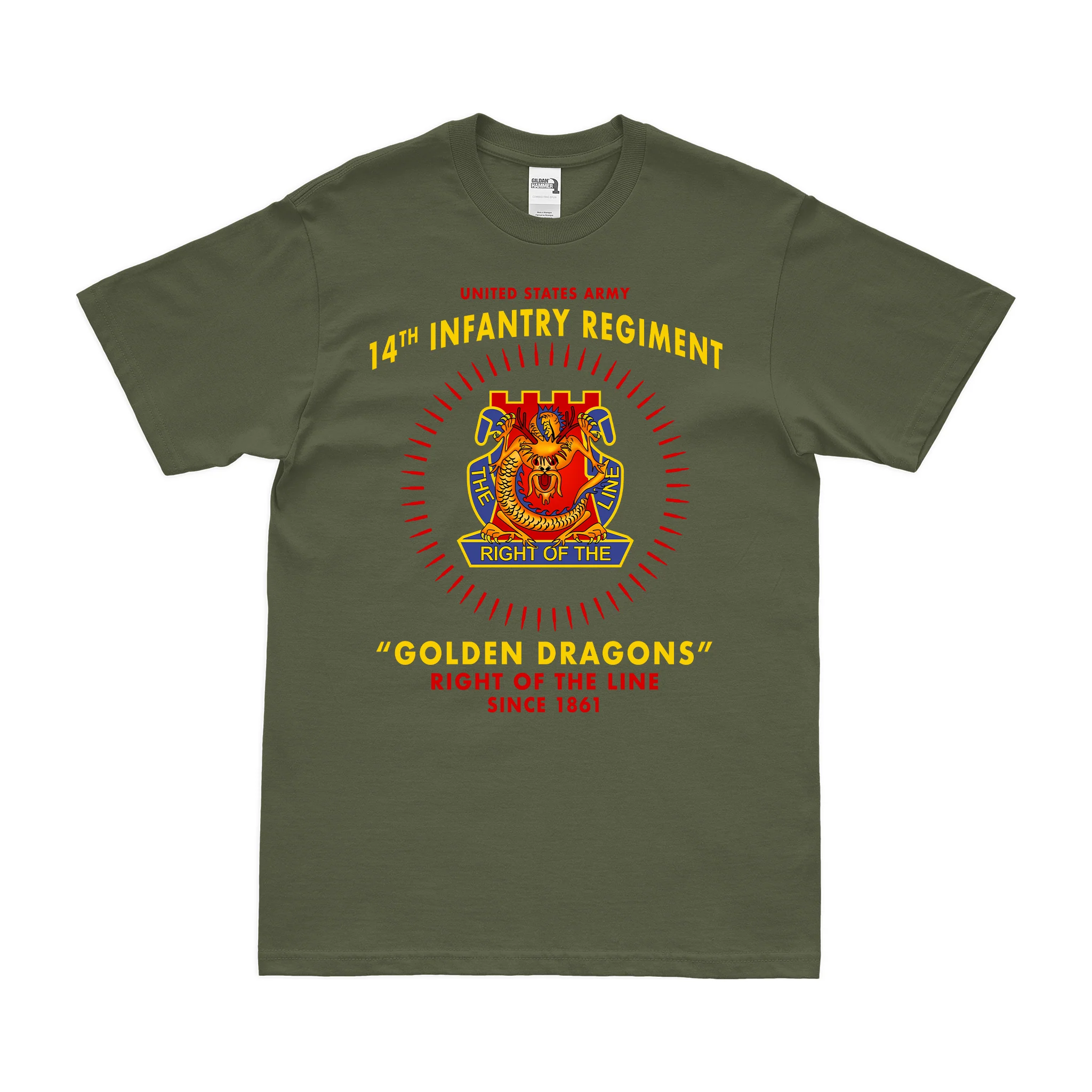 14th Infantry Regiment Tribute Legacy T-Shirt - Image 2