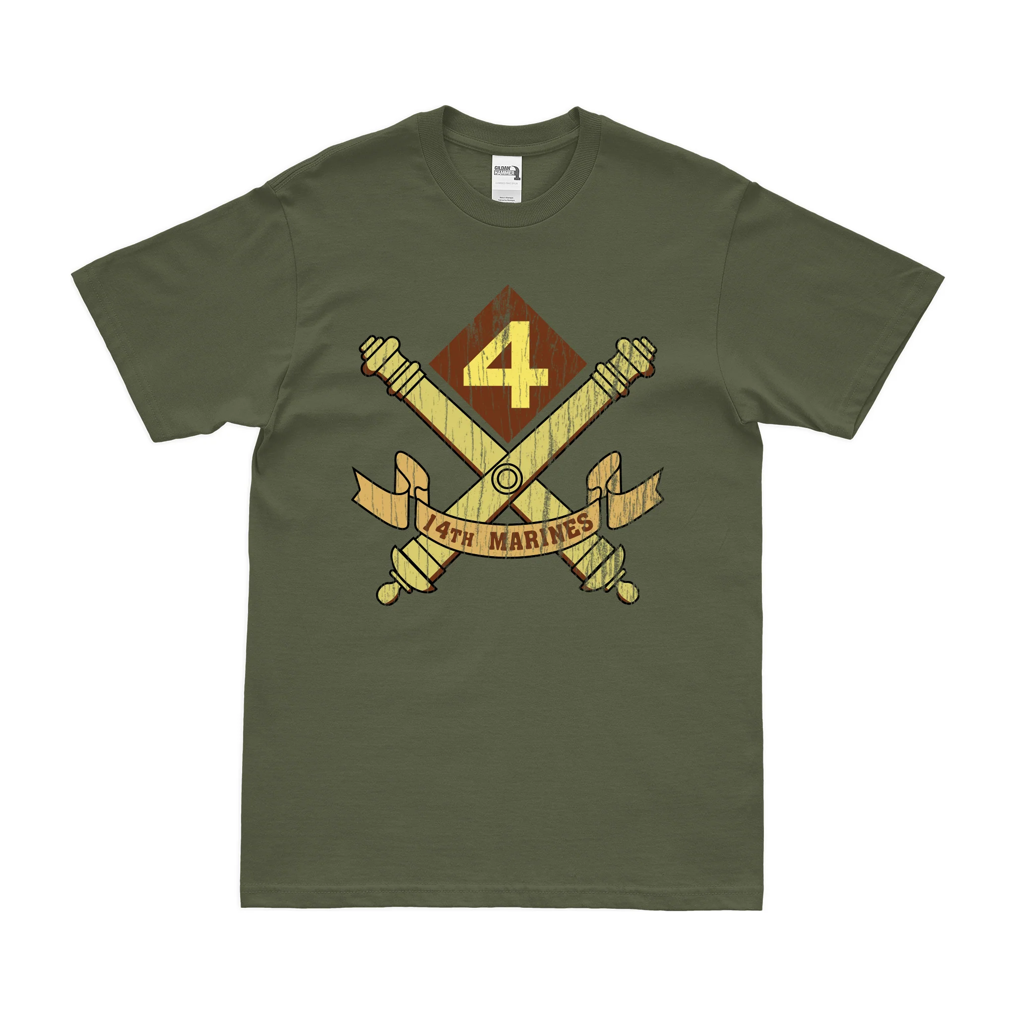 14th Marine Regiment Unit Emblem T-Shirt - Image 4