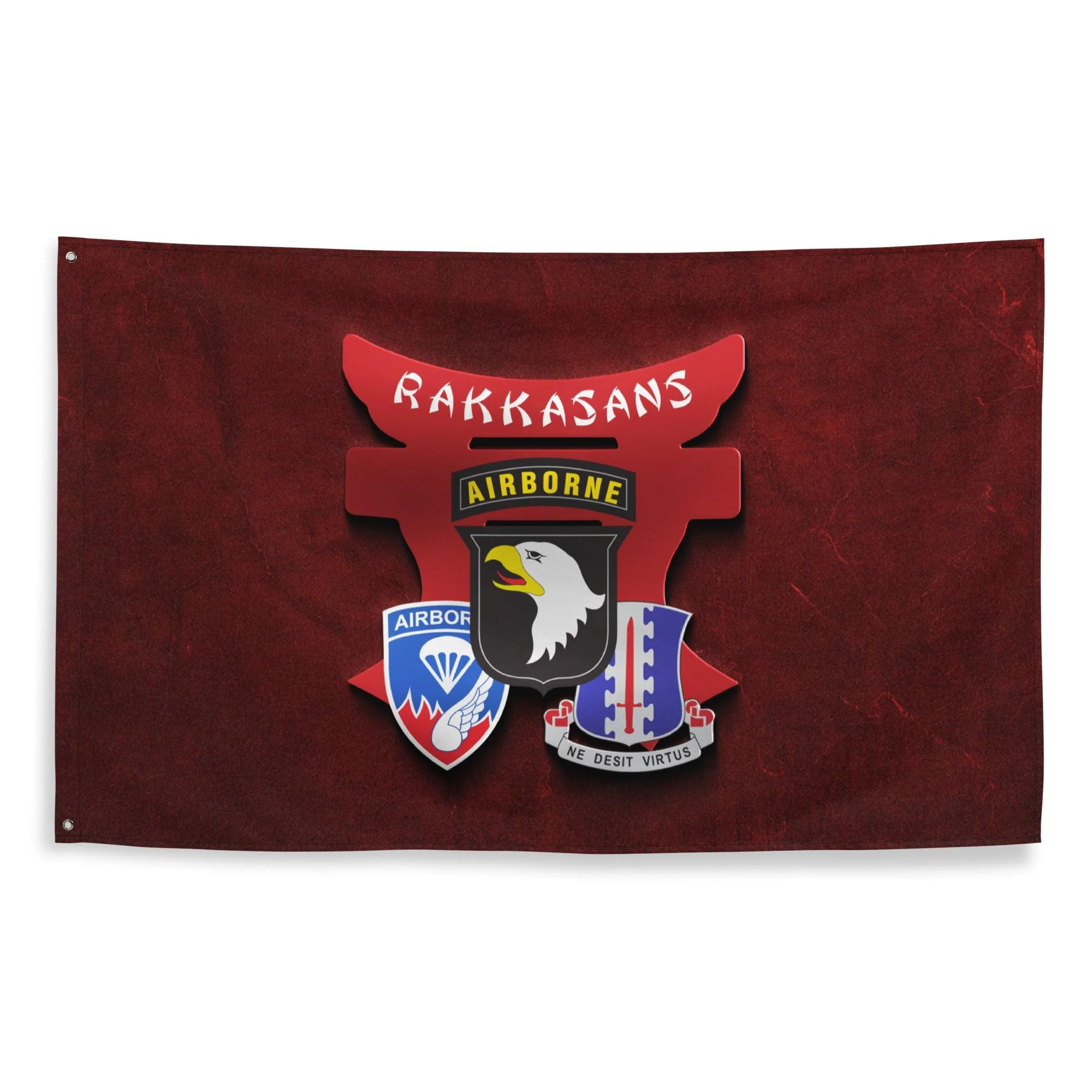 U.S. Army 187th Airborne Infantry Regiment 'Rakkasans' Red Flag - Image 3