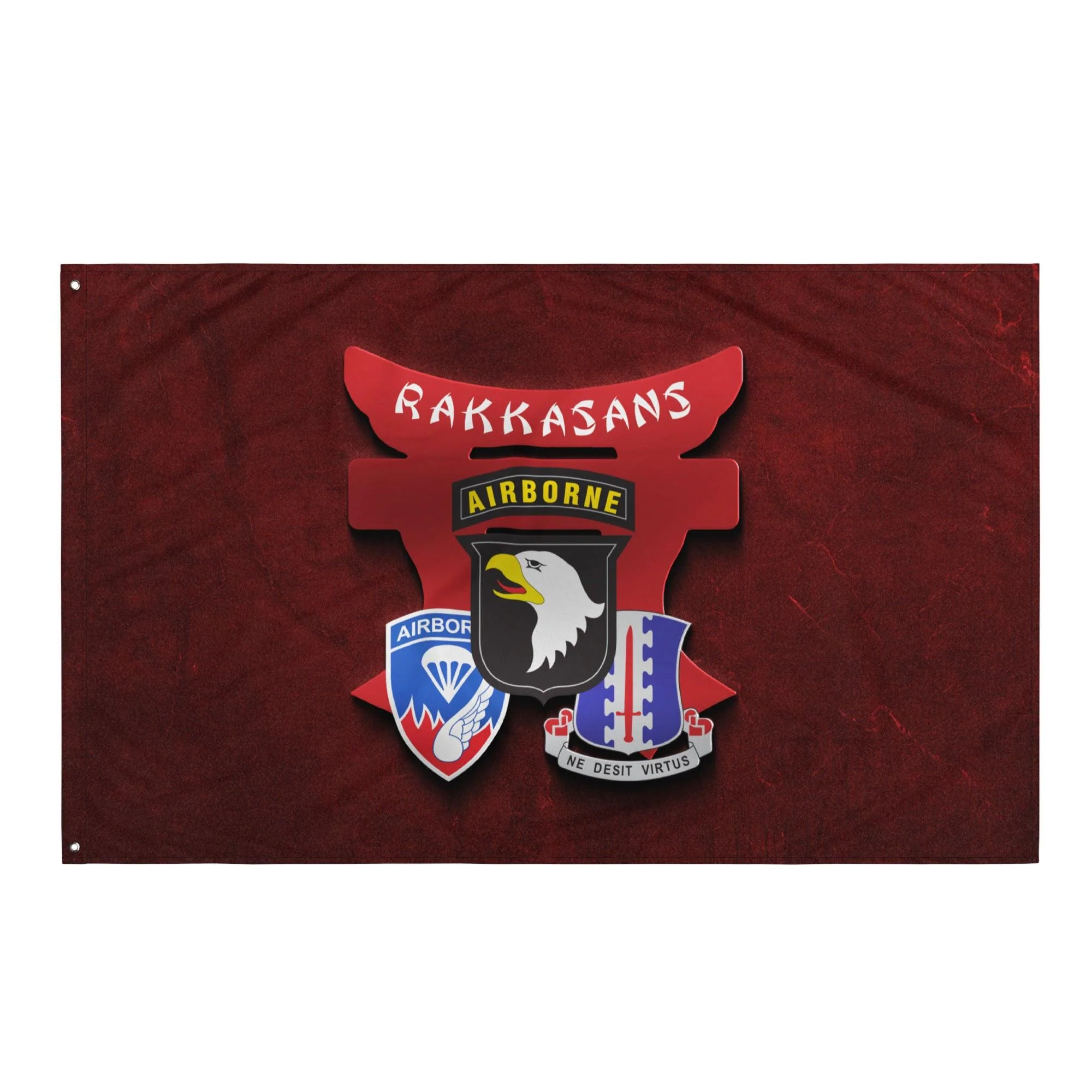 U.S. Army 187th Airborne Infantry Regiment 'Rakkasans' Red Flag - Image 4