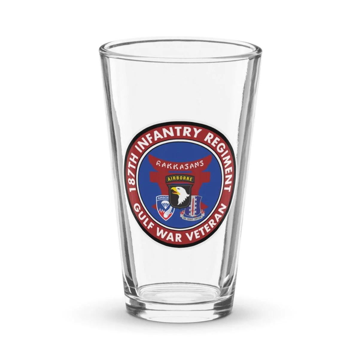 187th Infantry "Rakkasans" Gulf War Veteran Beer Pint Glass