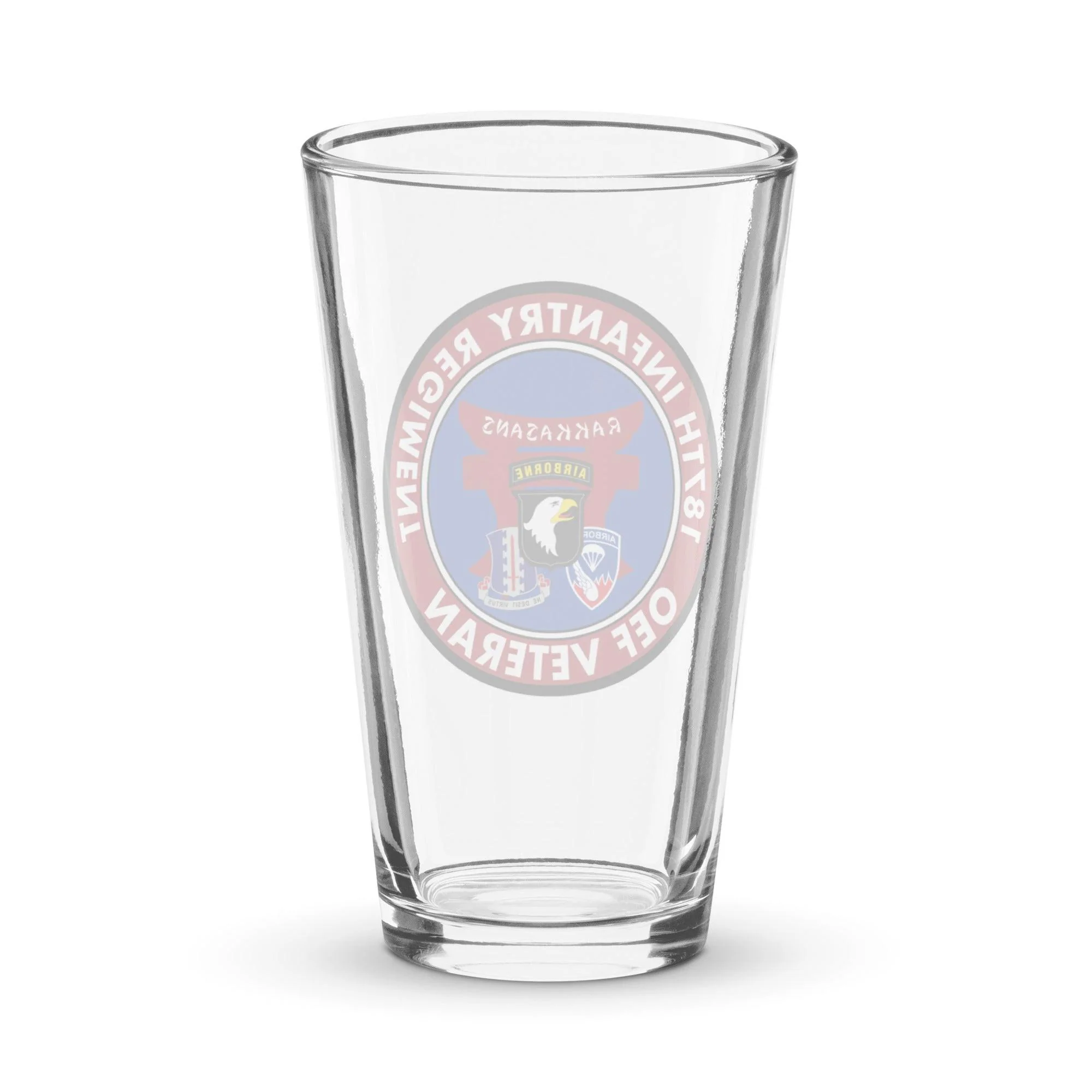 187th Infantry "Rakkasans" OEF Veteran Beer Pint Glass - Image 2