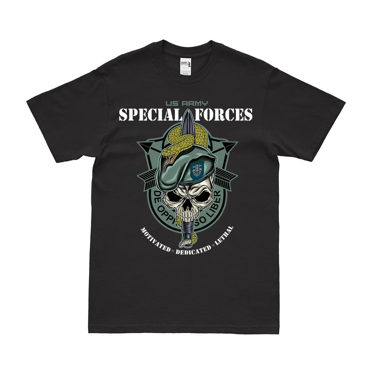 19th Special Forces Group (19th SFG) 'Snake Eaters' Skull T-Shirt