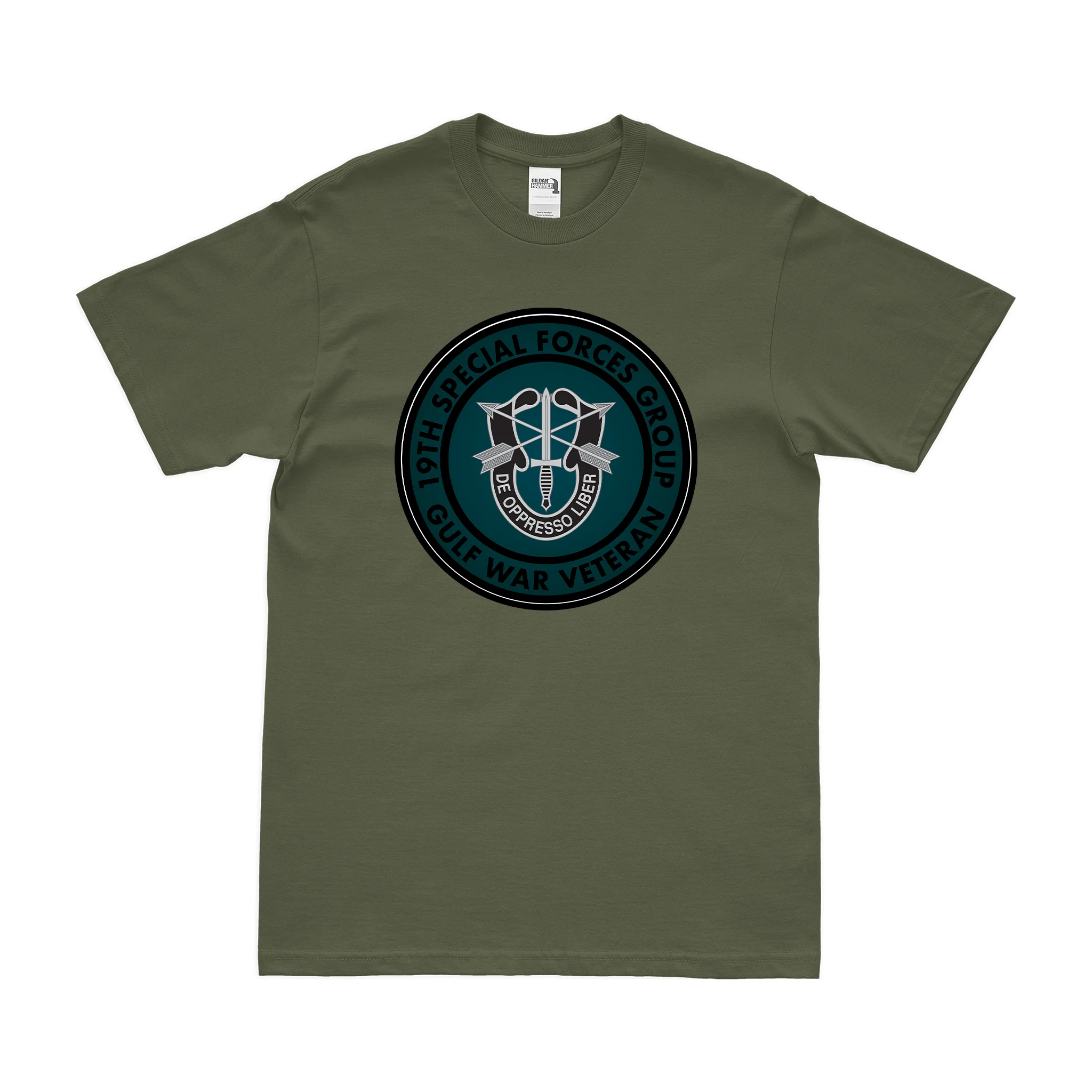 19th Special Forces Group (19th SFG) Gulf War Veteran T-Shirt - Image 2