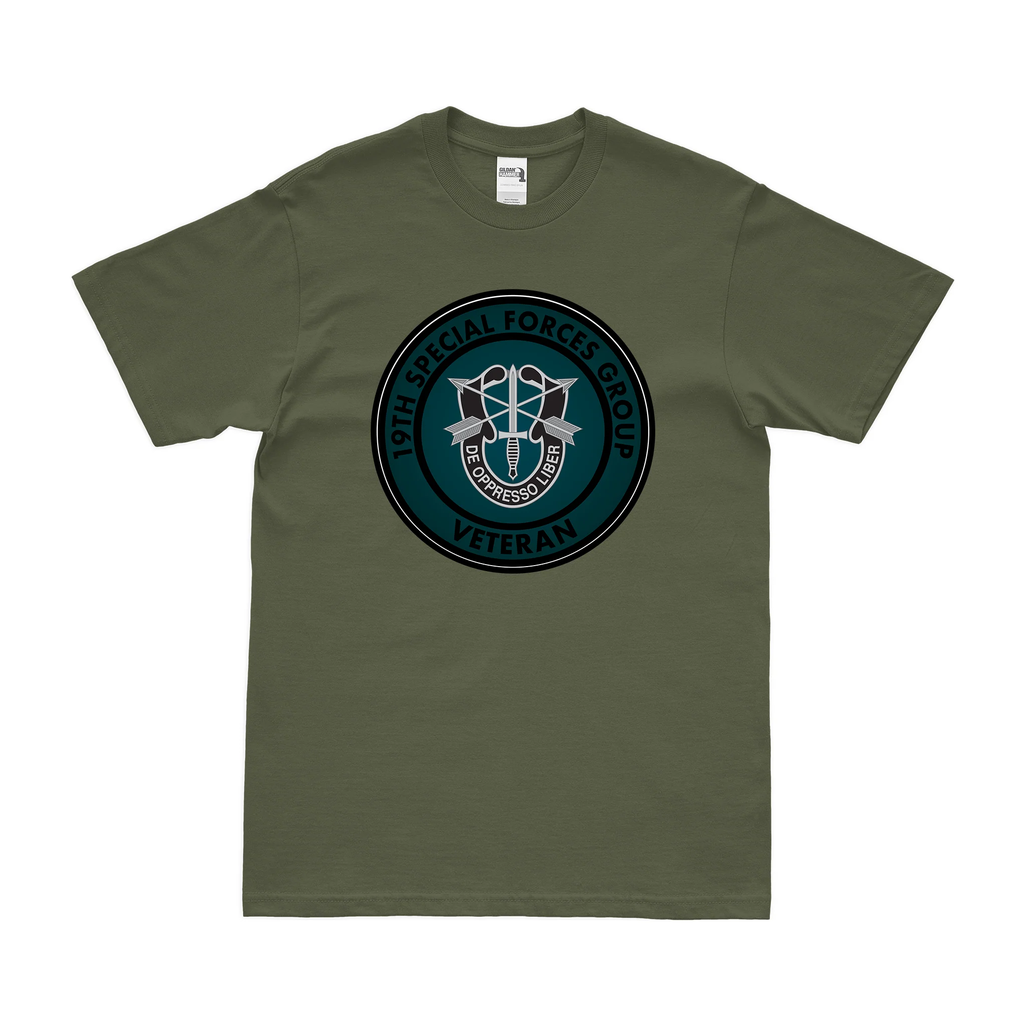 19th Special Forces Group (19th SFG) Veteran T-Shirt - Image 2