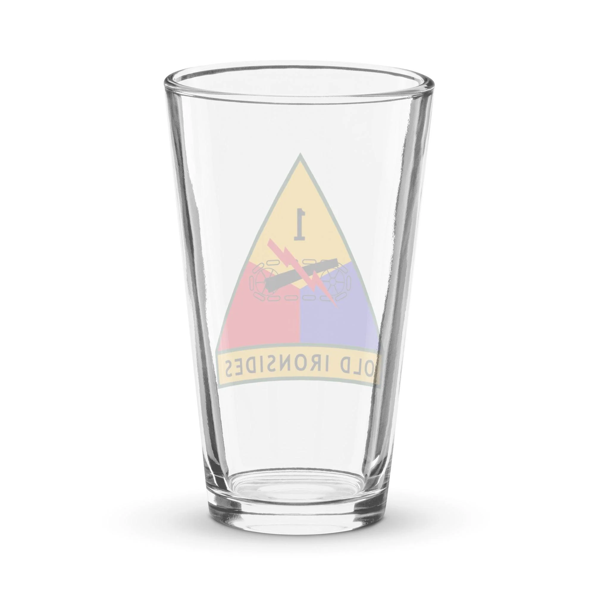 1st Armored Division Beer Pint Glass - Image 2