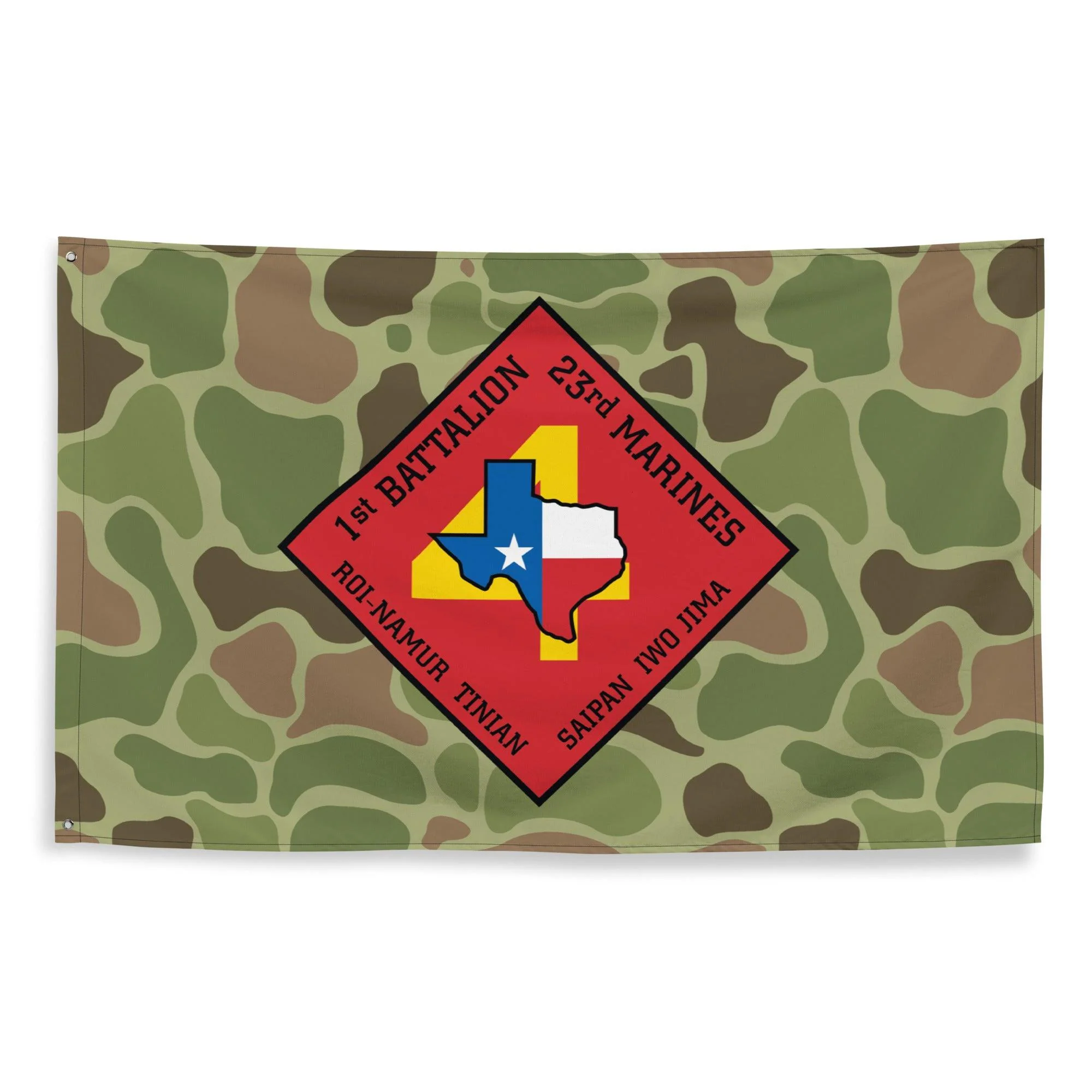 1st Battalion 23rd Marines (1/23 Marines) Frogskin Camo Flag - Image 2