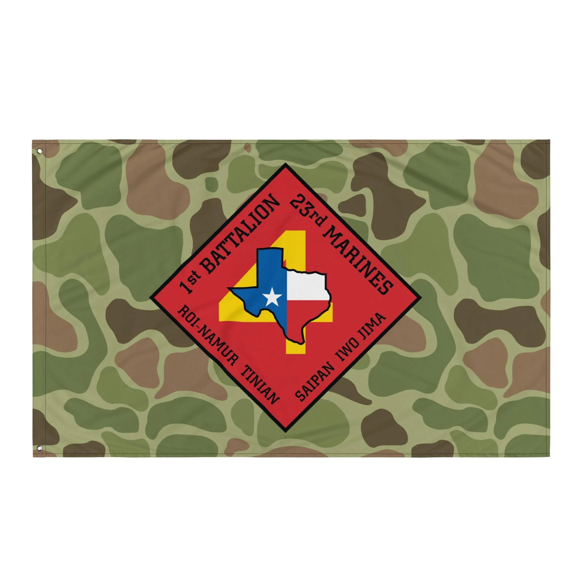 1st Battalion 23rd Marines (1/23 Marines) Frogskin Camo Flag - Image 3