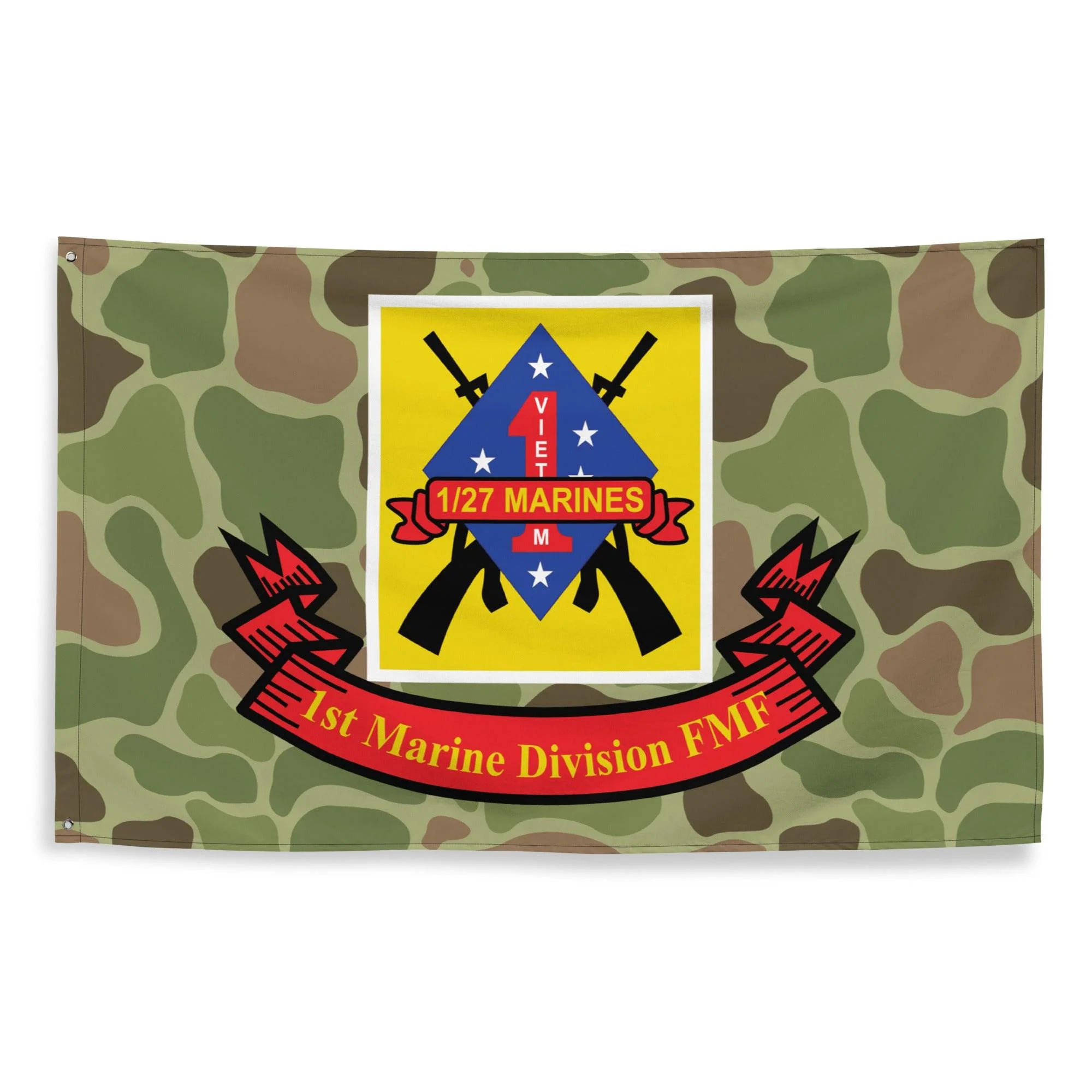 1st Battalion 27th Marines (1/27 Marines) Frogskin Camo Flag - Image 3