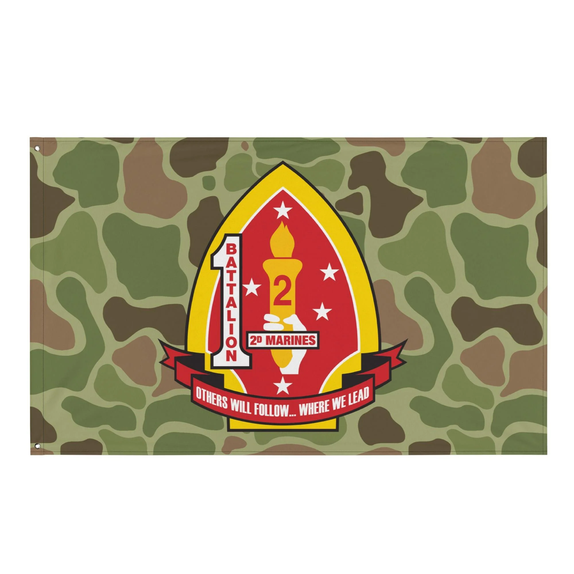 1st Battalion 2nd Marines (1/2 Marines) Frogskin Camo Flag