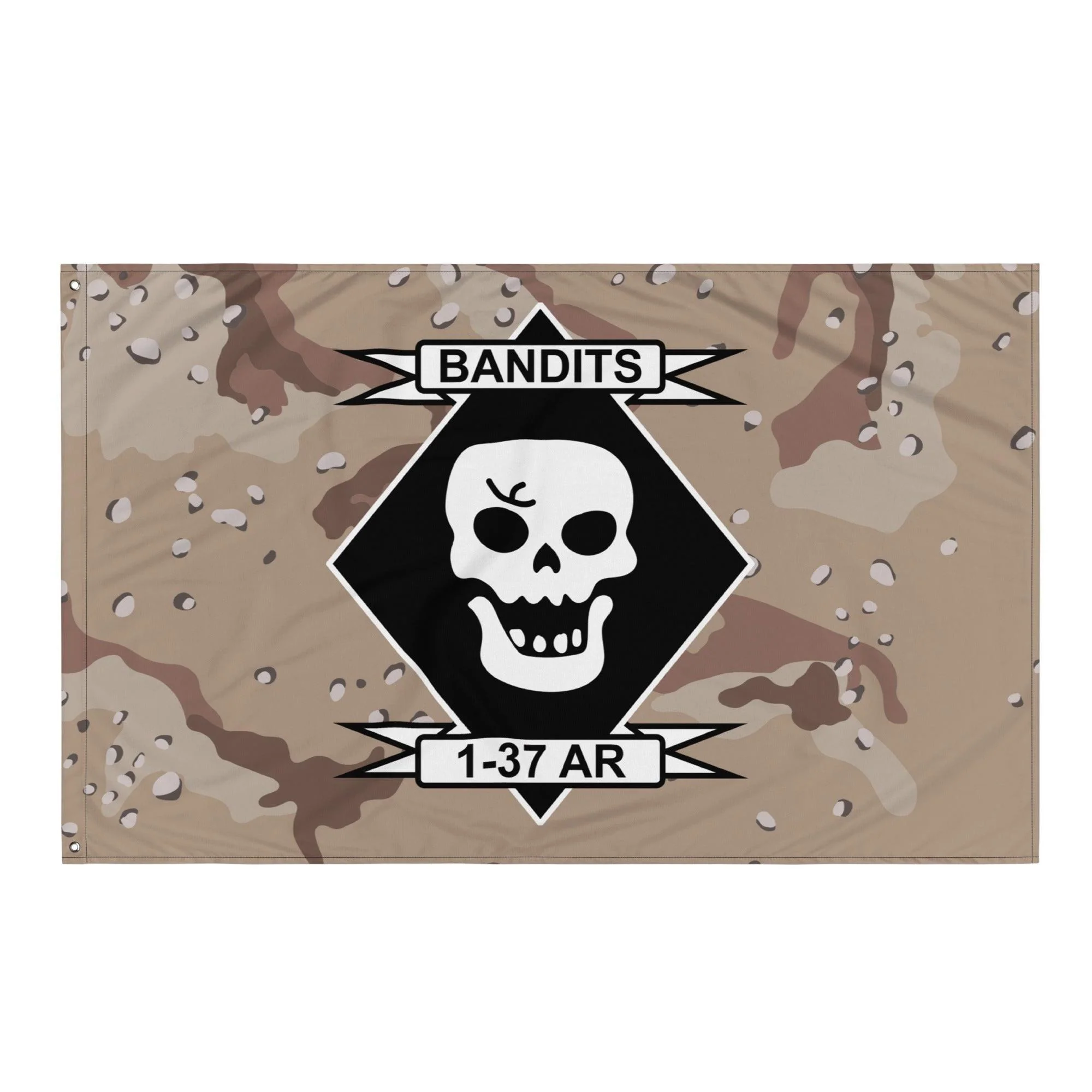 1st Battalion, 37th Armor Regiment (1-37 AR) Chocolate Chip Camo Flag - Image 3