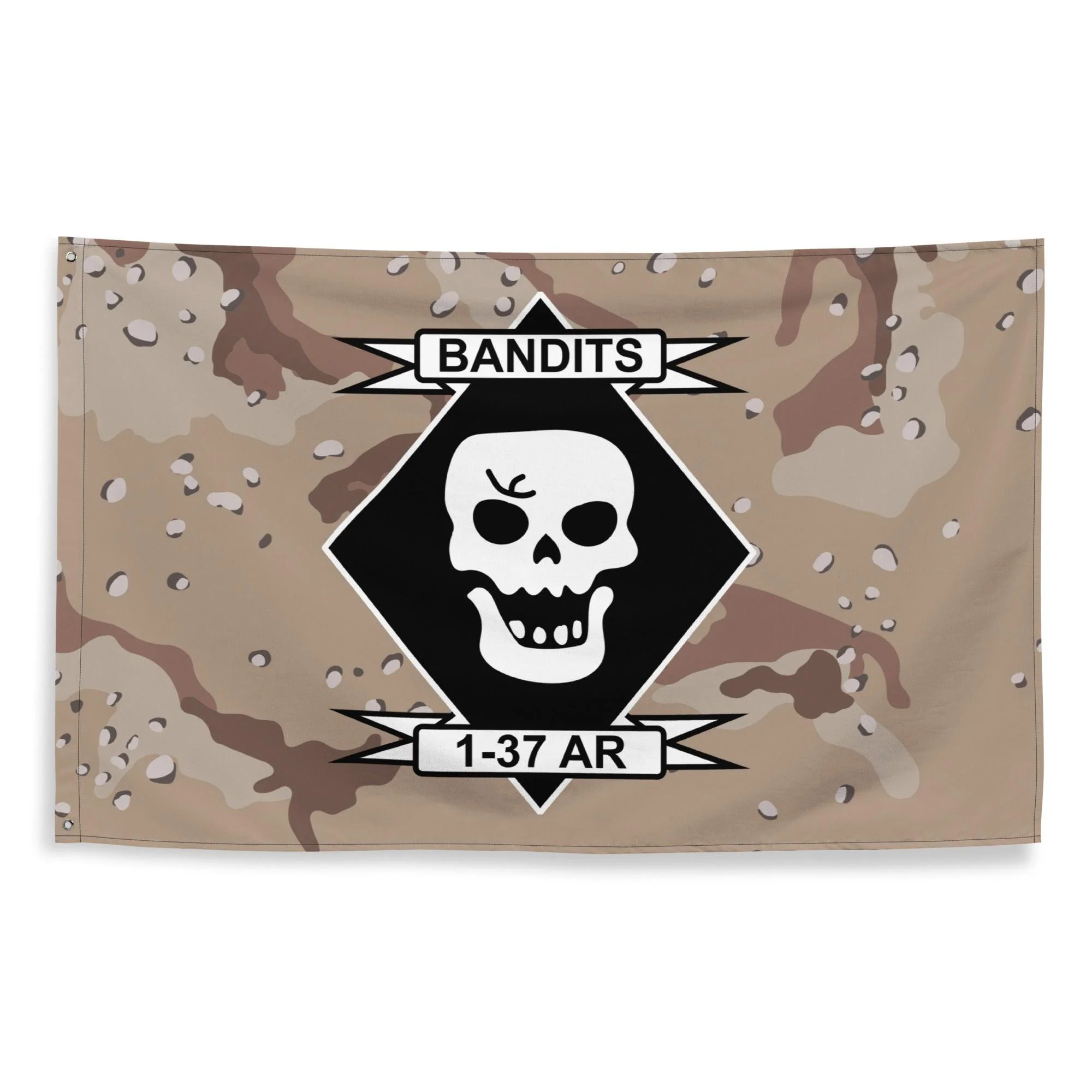 1st Battalion, 37th Armor Regiment (1-37 AR) Chocolate Chip Camo Flag - Image 4