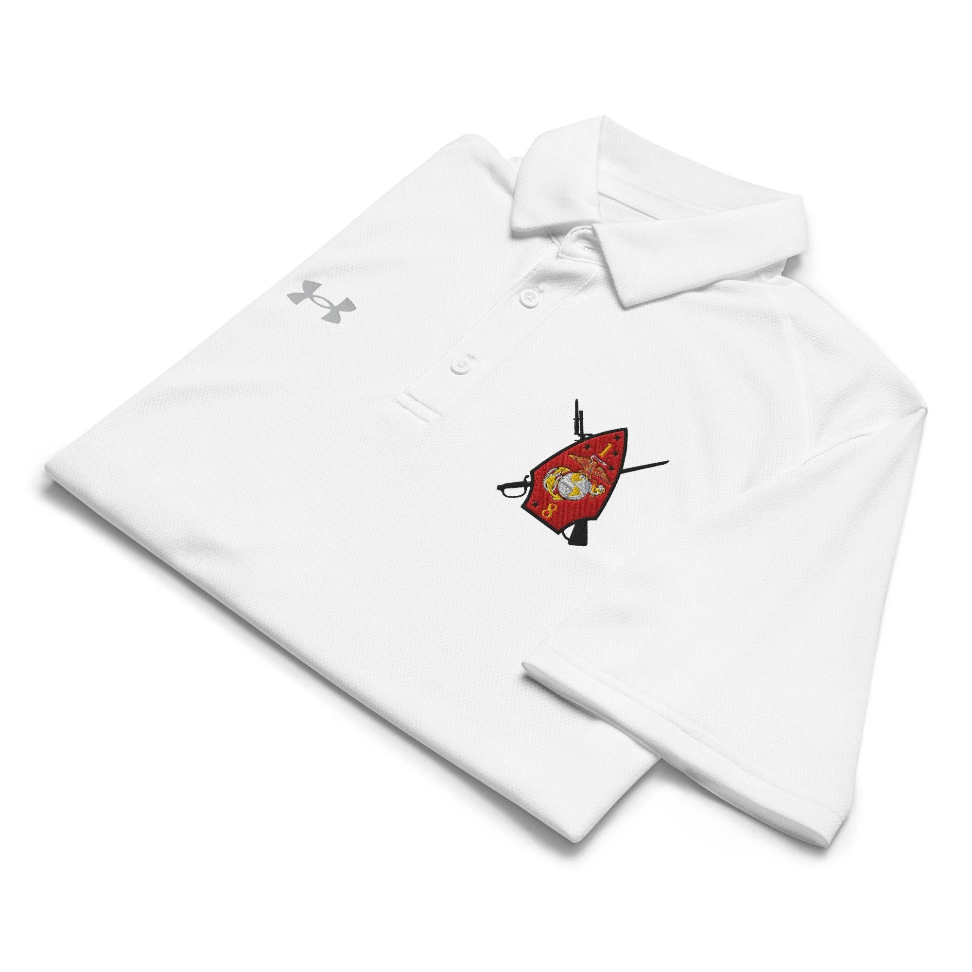 1st Battalion 8th Marines Embroidered Under Armour® Men's Polo - Image 12