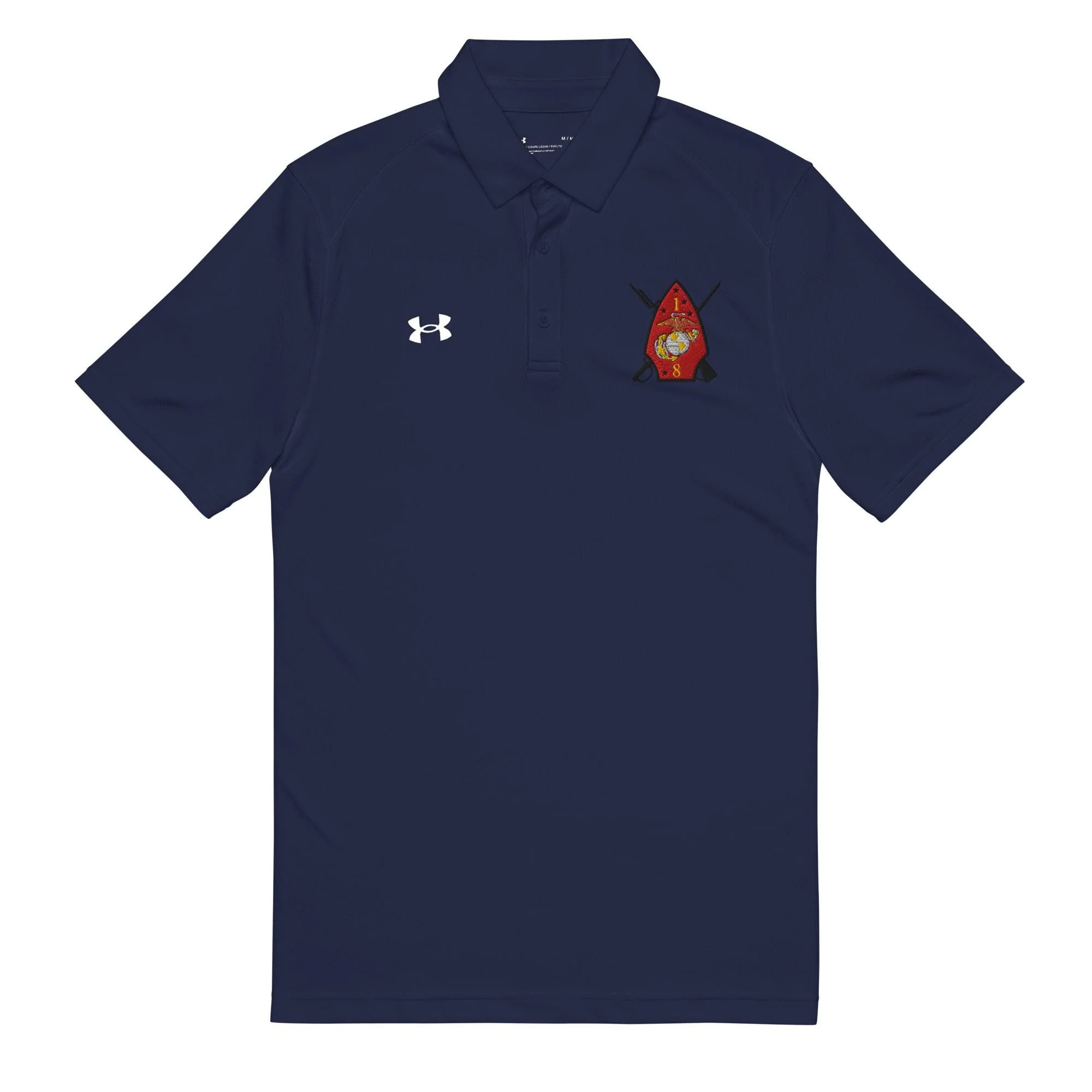 1st Battalion 8th Marines Embroidered Under Armour® Men's Polo - Image 4