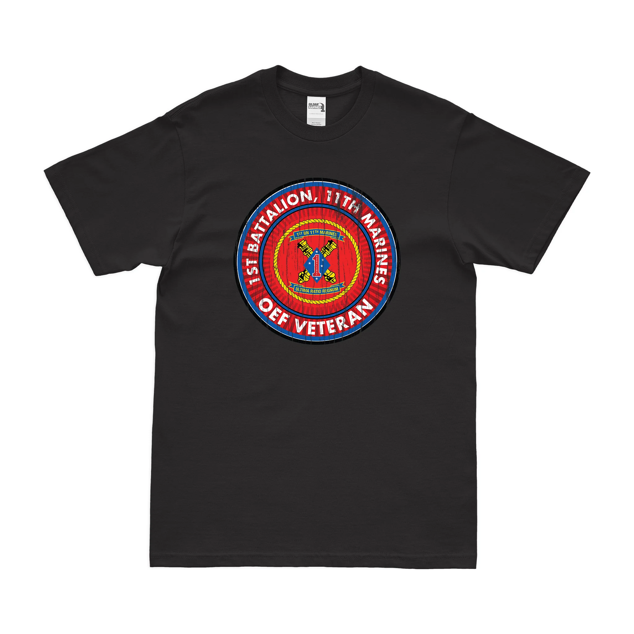 1st Bn 11th Marines (1/11 Marines) OEF Veteran T-Shirt - Image 3