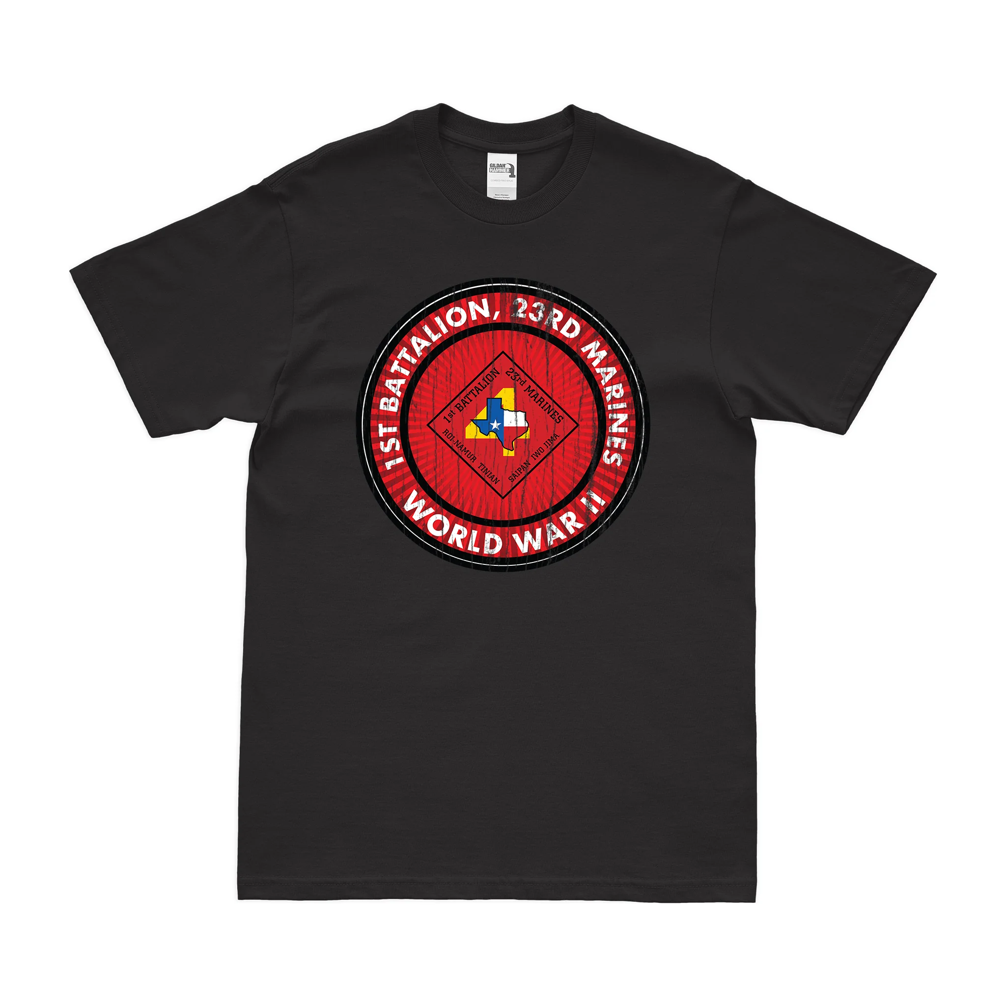 1st Bn 23rd Marines (1/23 Marines) WW2 T-Shirt - Image 3
