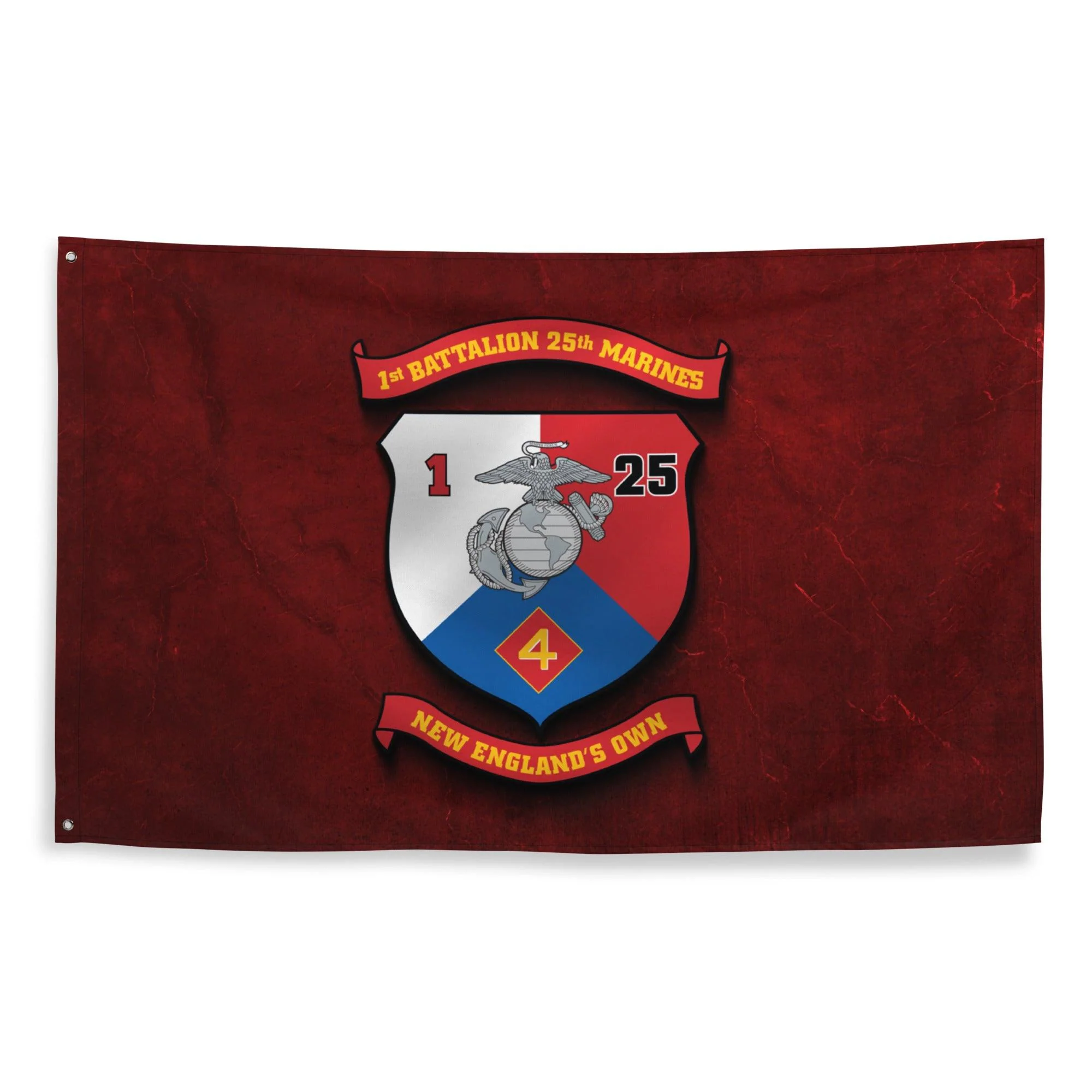 1st Bn 25th Marines (1/25 Marines) Red Wall Flag - Image 3