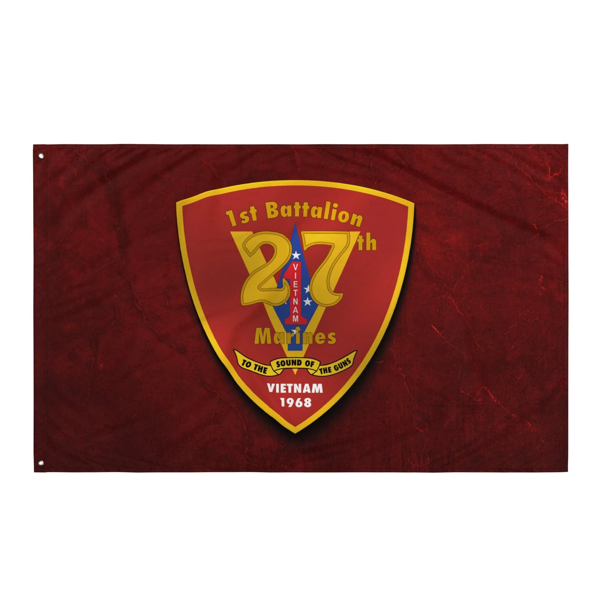 1st Bn 27th Marines (1/27 Marines) Red Wall Flag - Image 4