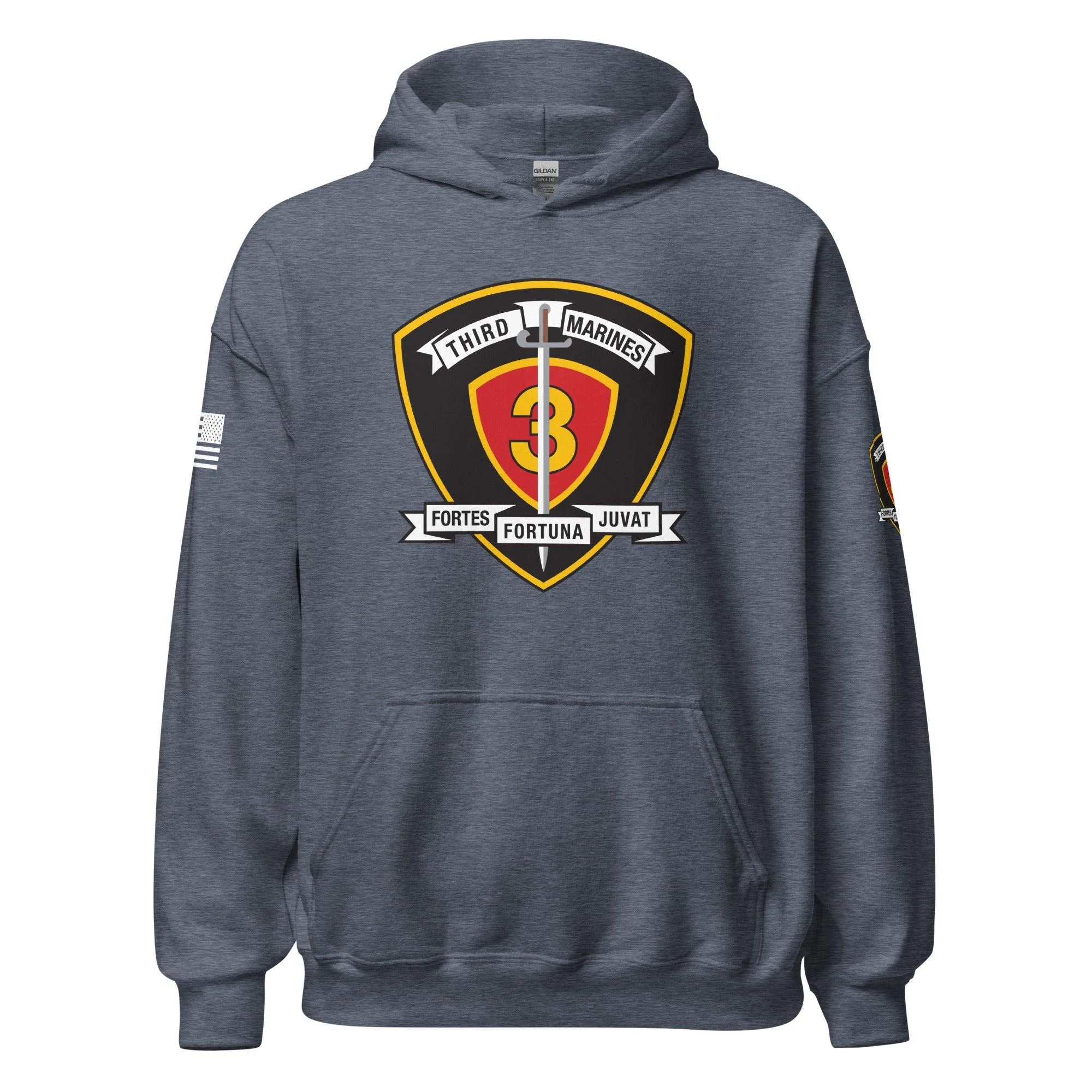 1st Bn 3rd Marines (1/3 Marines) Unisex Hoodie - Image 17