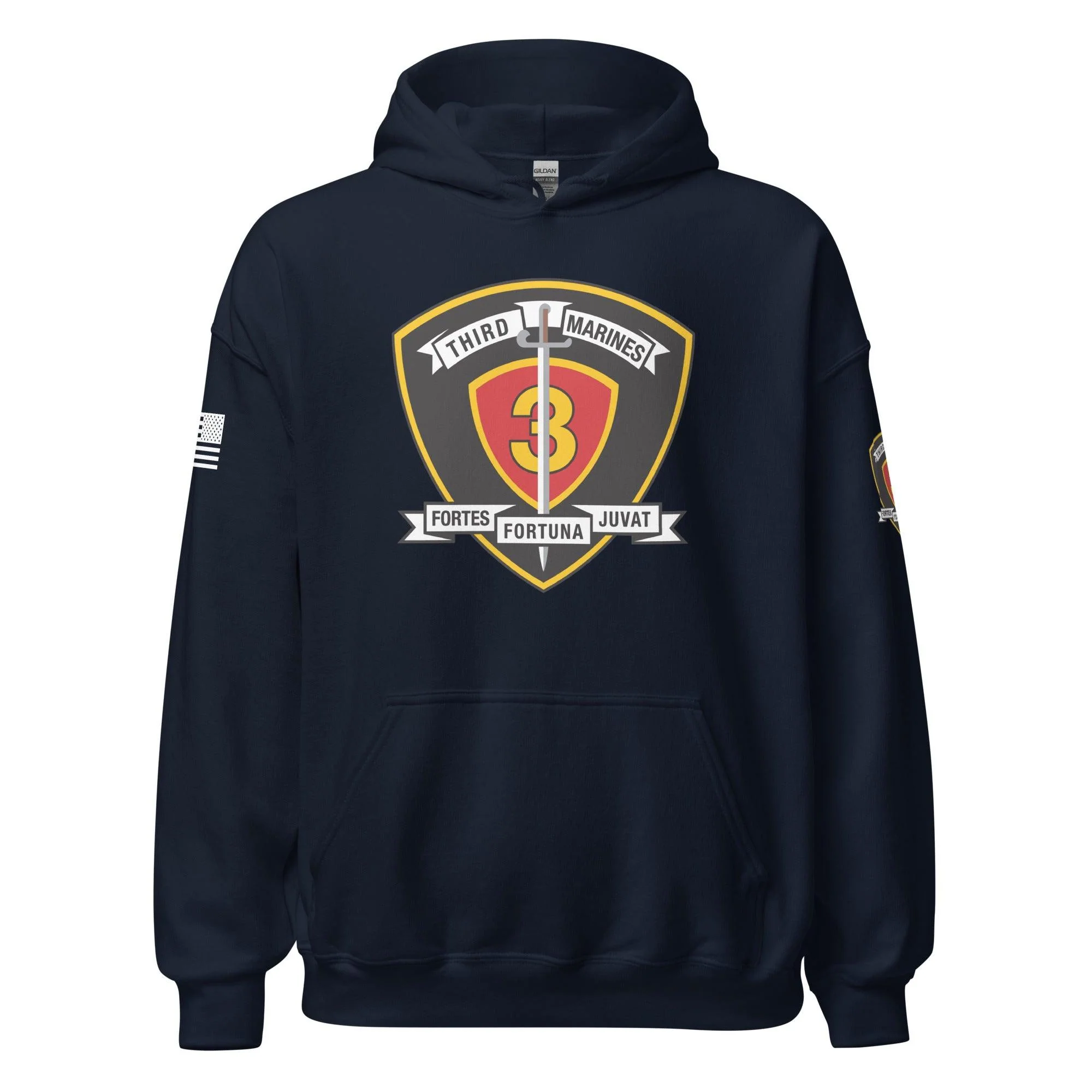 1st Bn 3rd Marines (1/3 Marines) Unisex Hoodie - Image 5