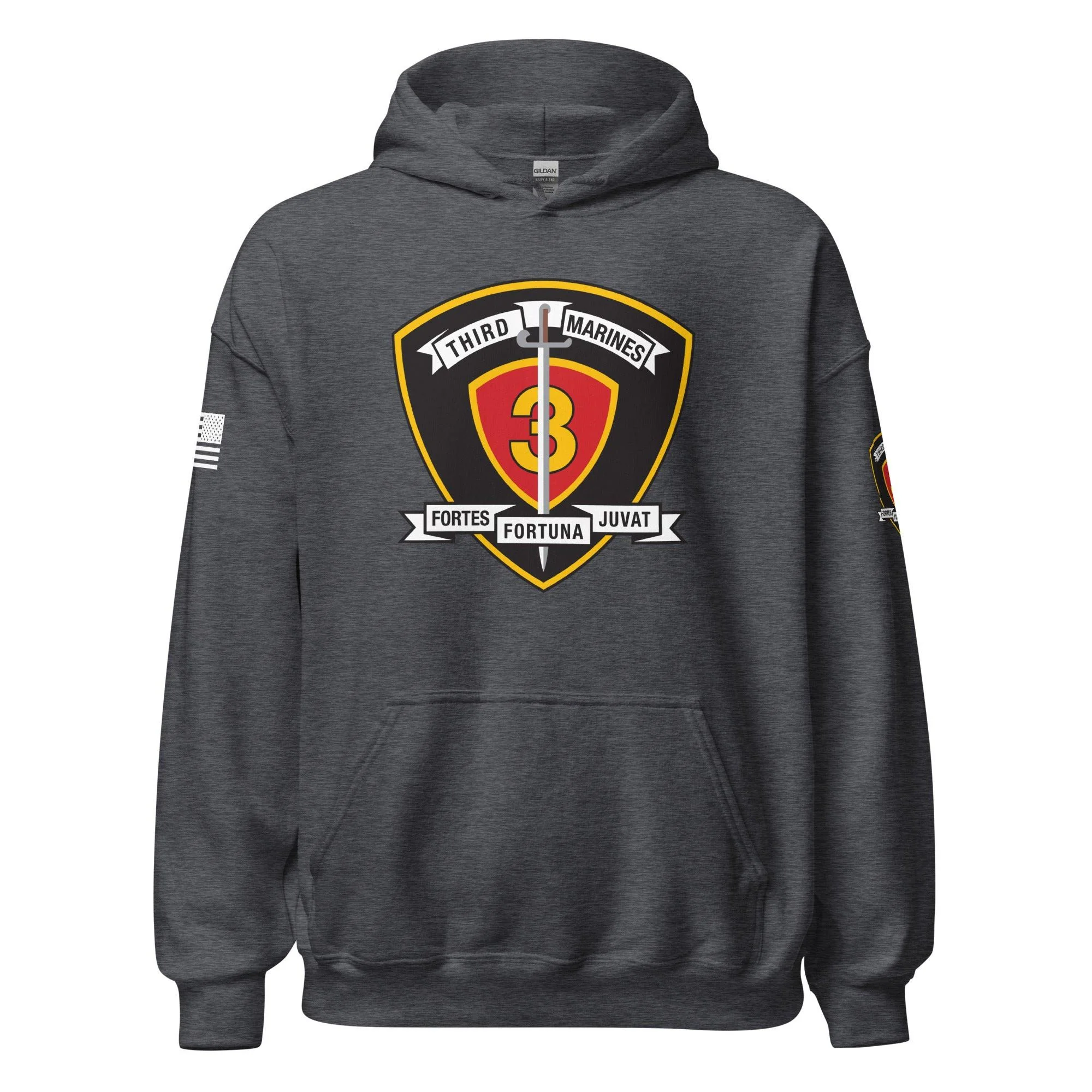 1st Bn 3rd Marines (1/3 Marines) Unisex Hoodie - Image 9