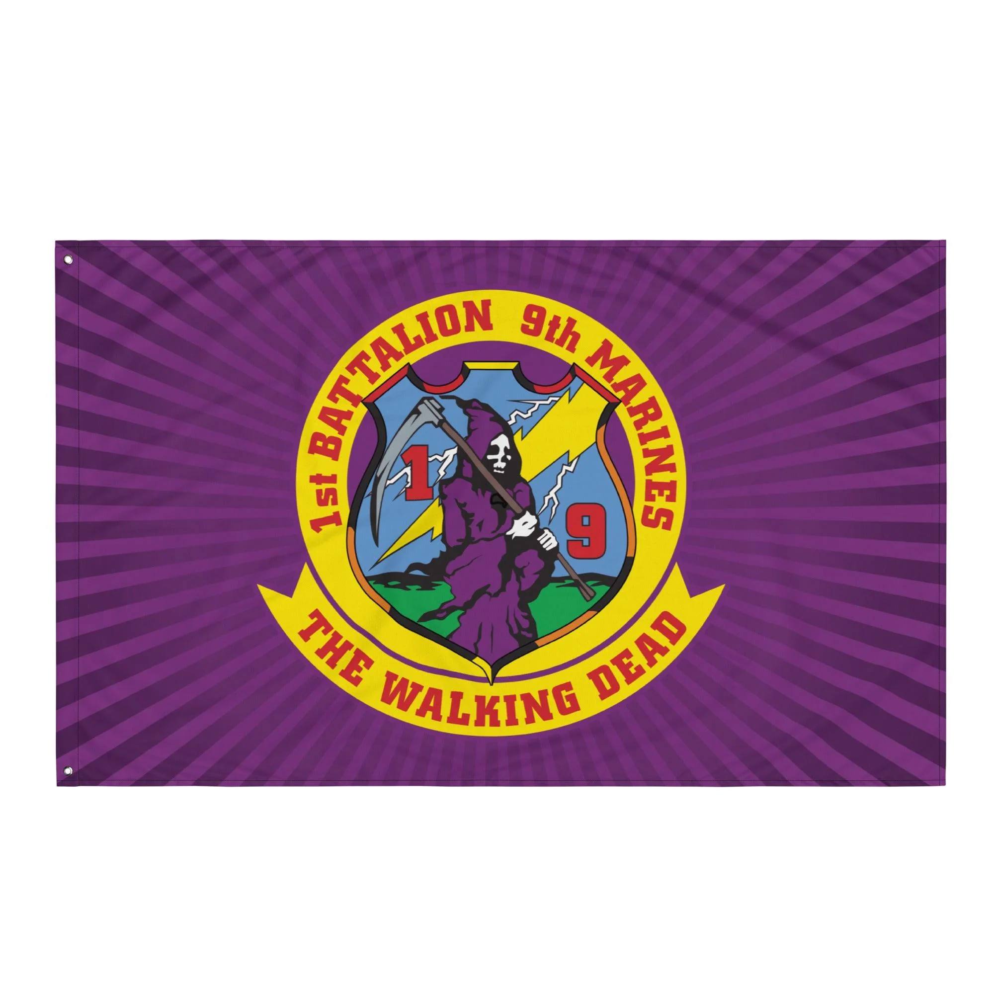 1st Bn 9th Marines (1/9 Marines) USMC Flag