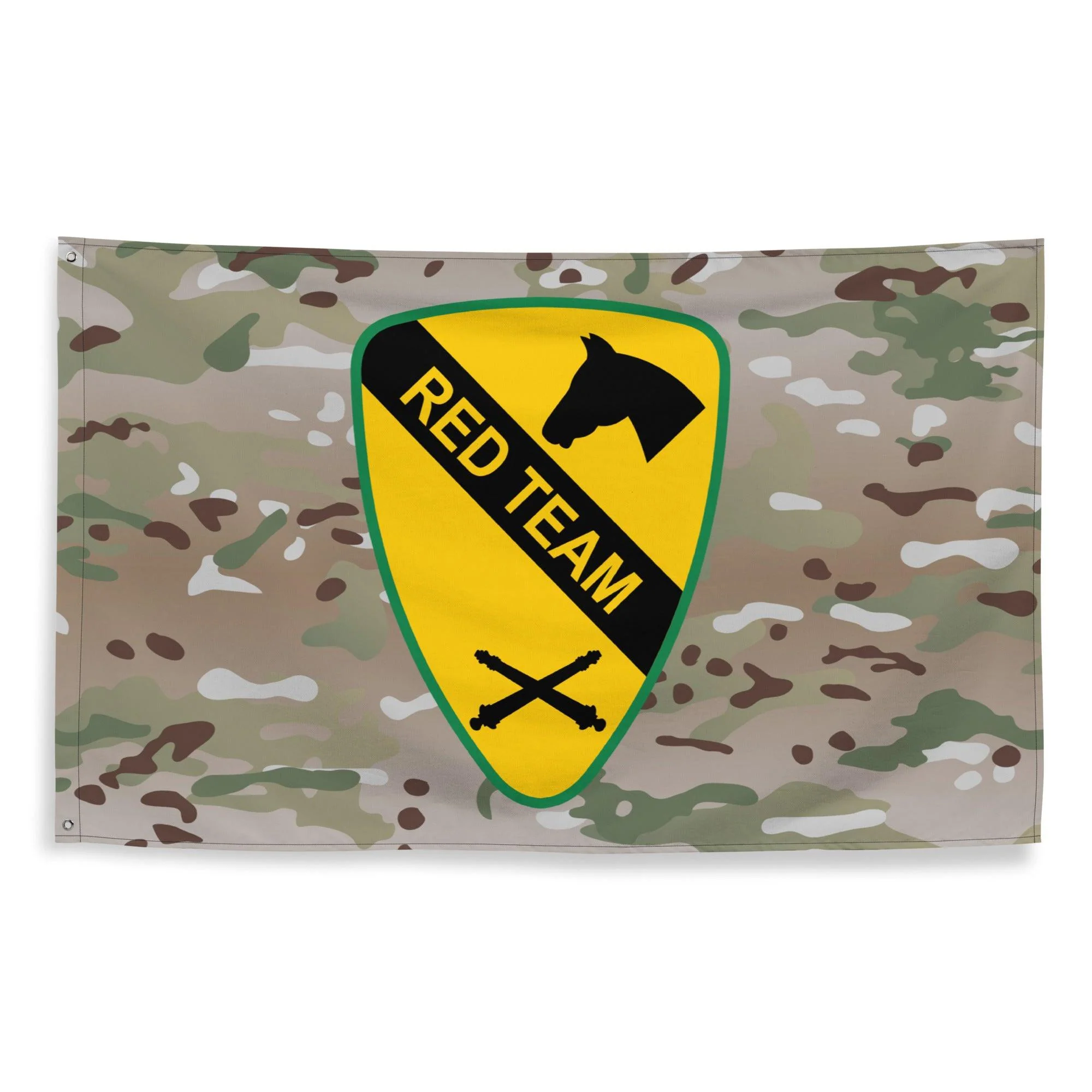 1st Cavalry Division Artillery 'Red Team' Multicam Flag - Image 4