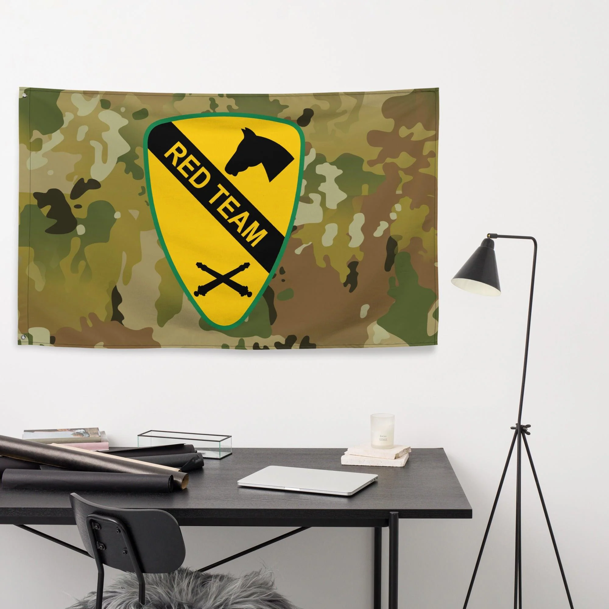 1st Cavalry Division Artillery 'Red Team' OCP Camo Flag - Image 3