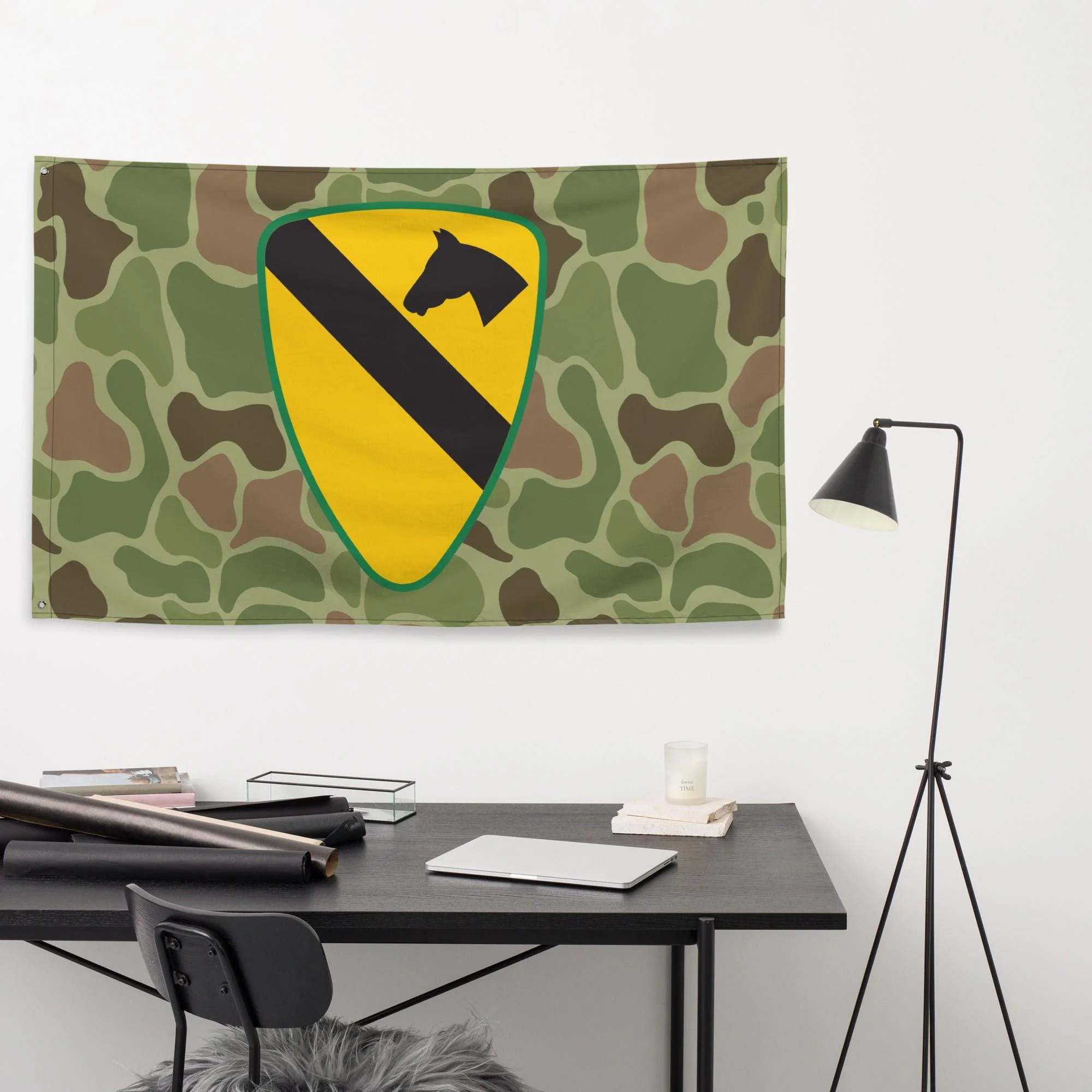 1st Cavalry Division Frogskin Camo Flag - Image 3