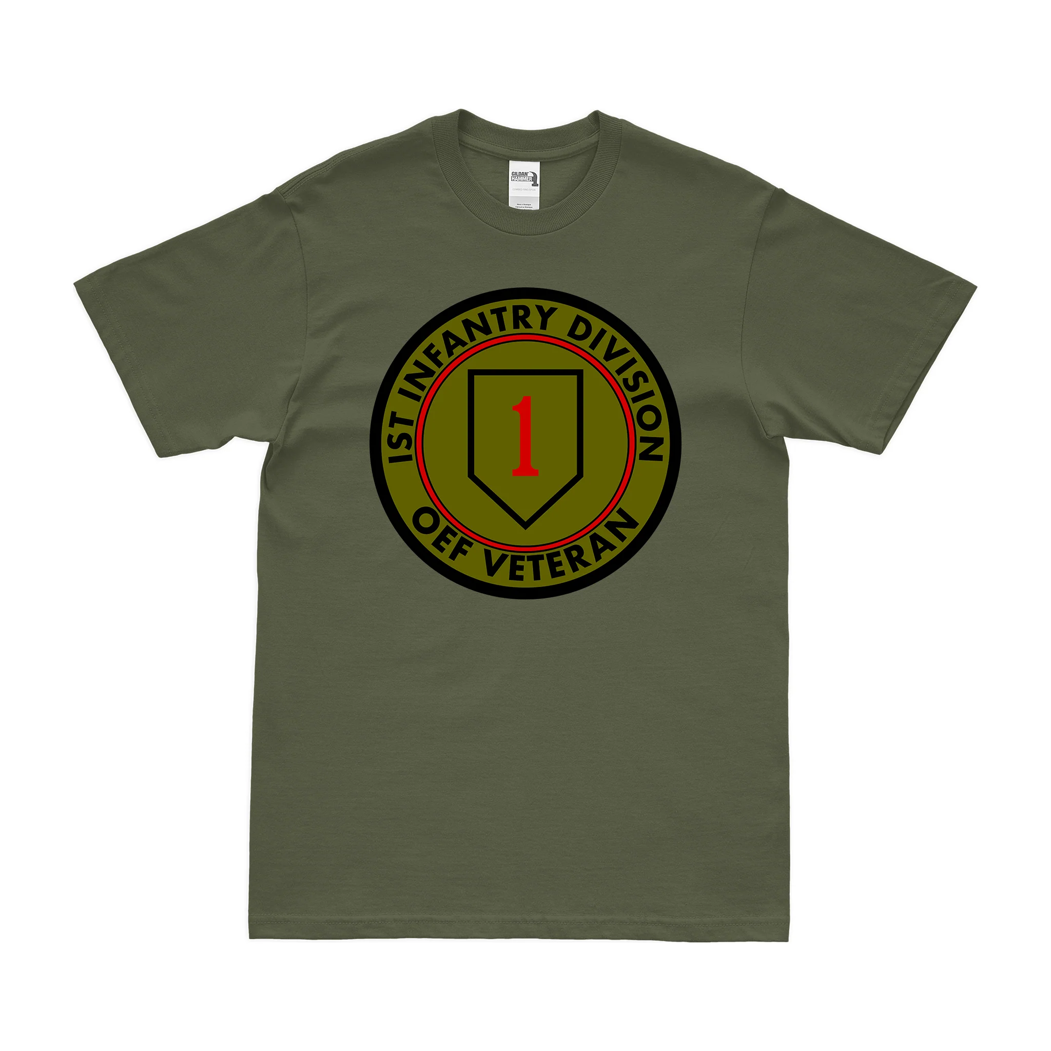 1st Infantry Division OEF Veteran Emblem T-Shirt - Image 2