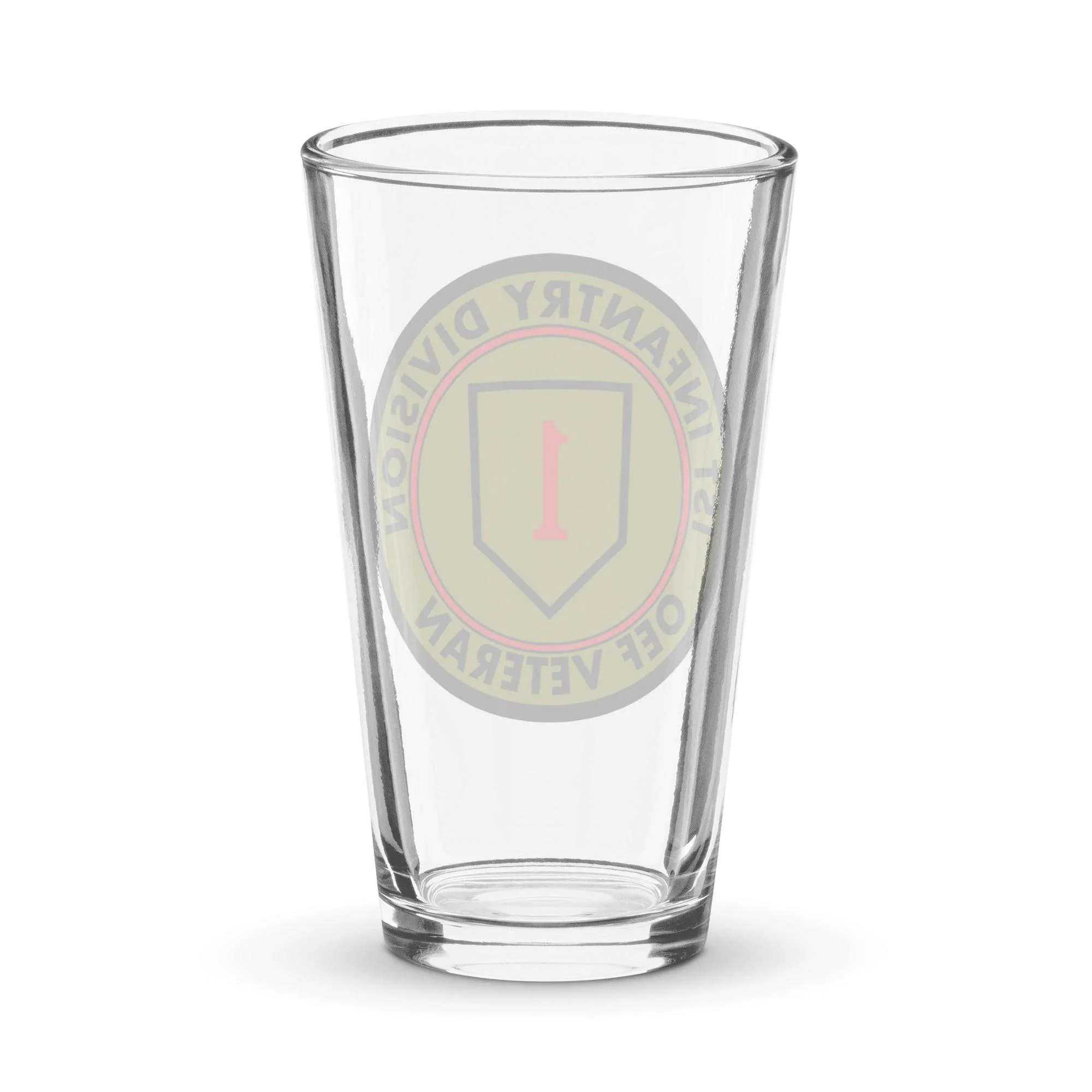 1st Infantry Division OEF Veteran Beer Pint Glass - Image 2
