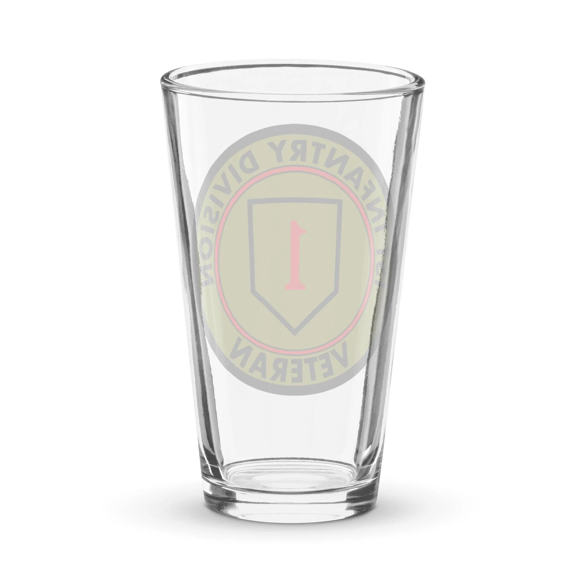 1st Infantry Division Veteran Beer Pint Glass - Image 2
