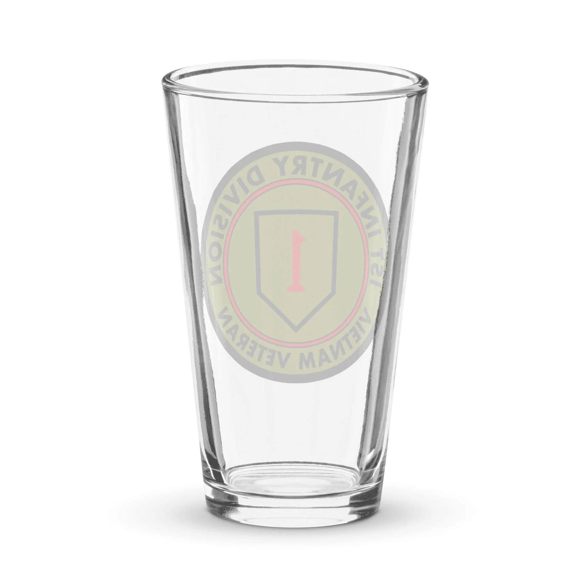 1st Infantry Division Vietnam Veteran Beer Pint Glass - Image 2