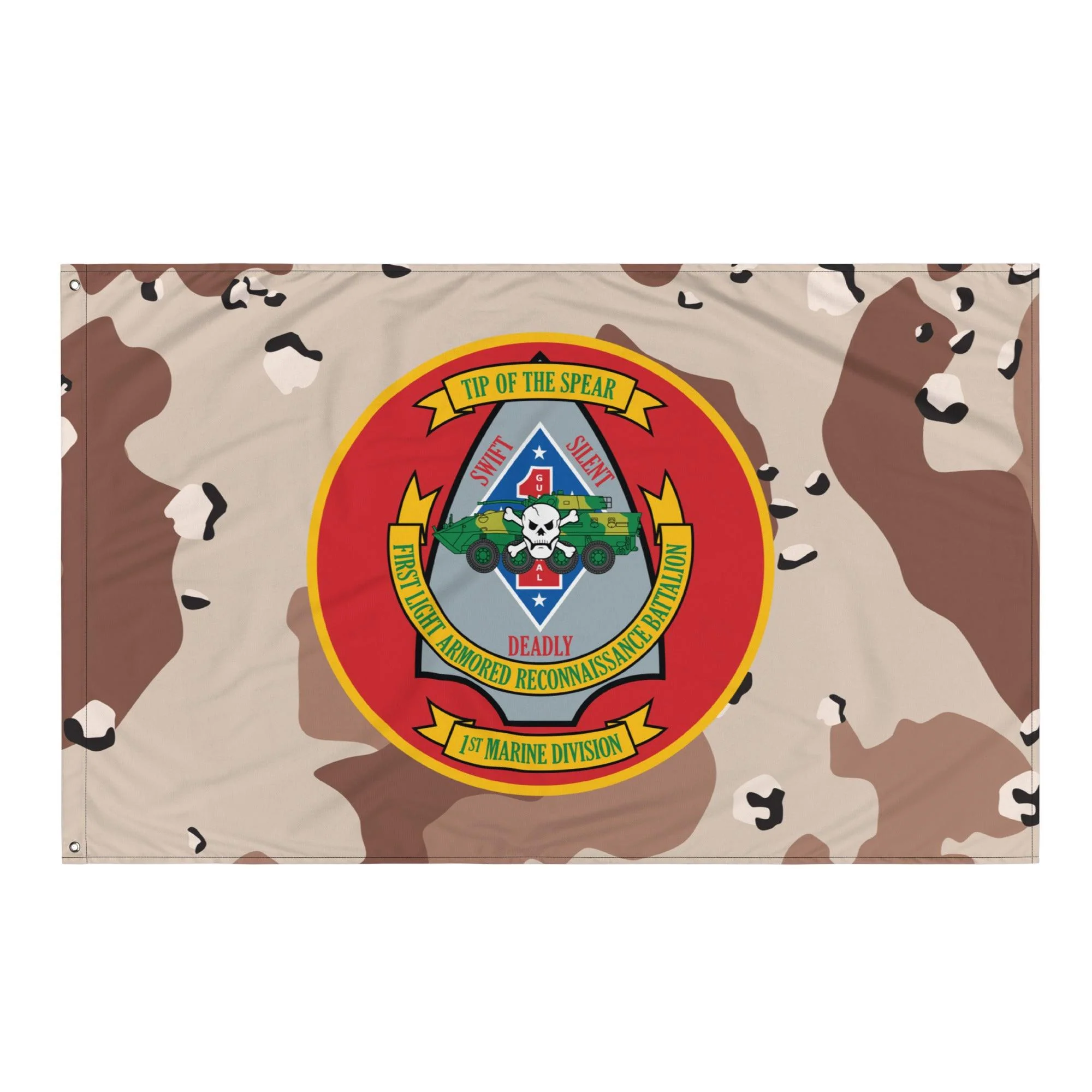 1st LAR USMC Chocolate-Chip Camo Flag - Image 4