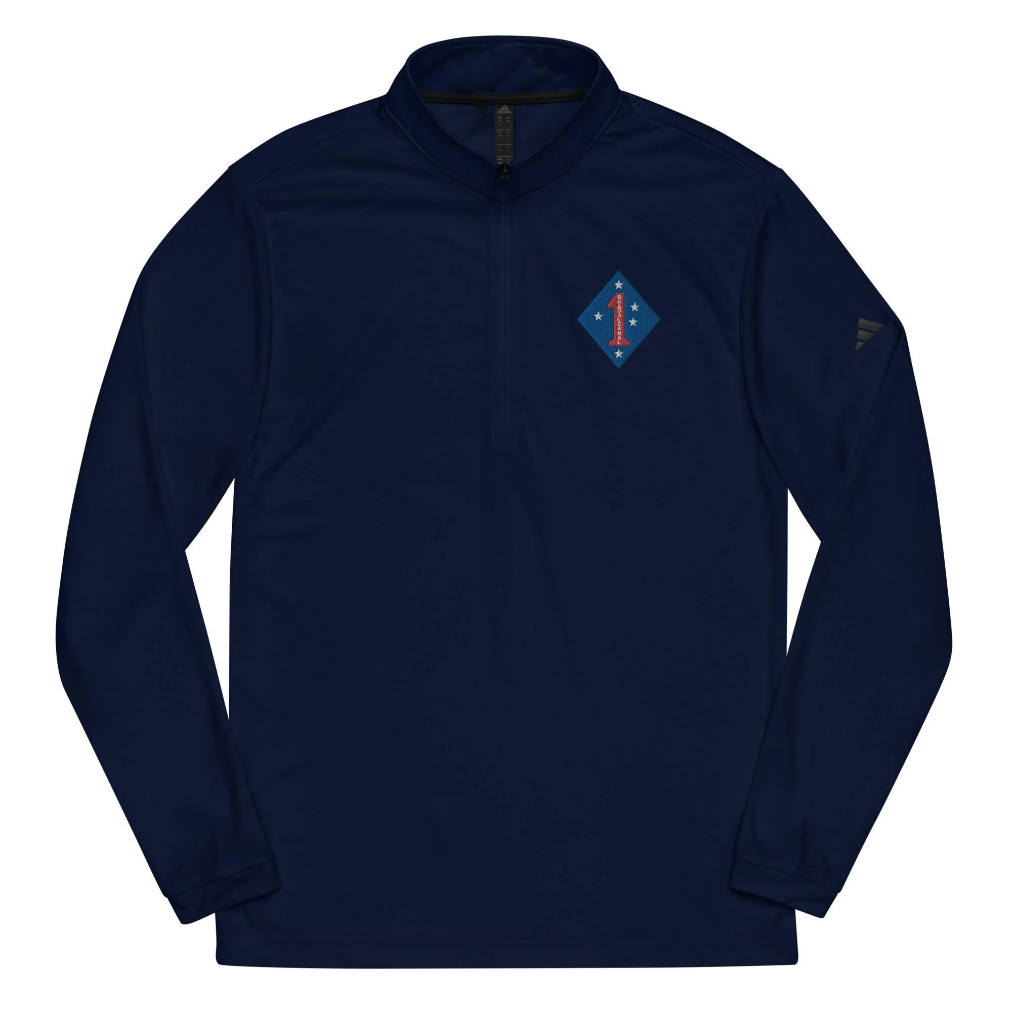 1st Marine Division Embroidered Adidas® Quarter Zip Pullover - Image 3