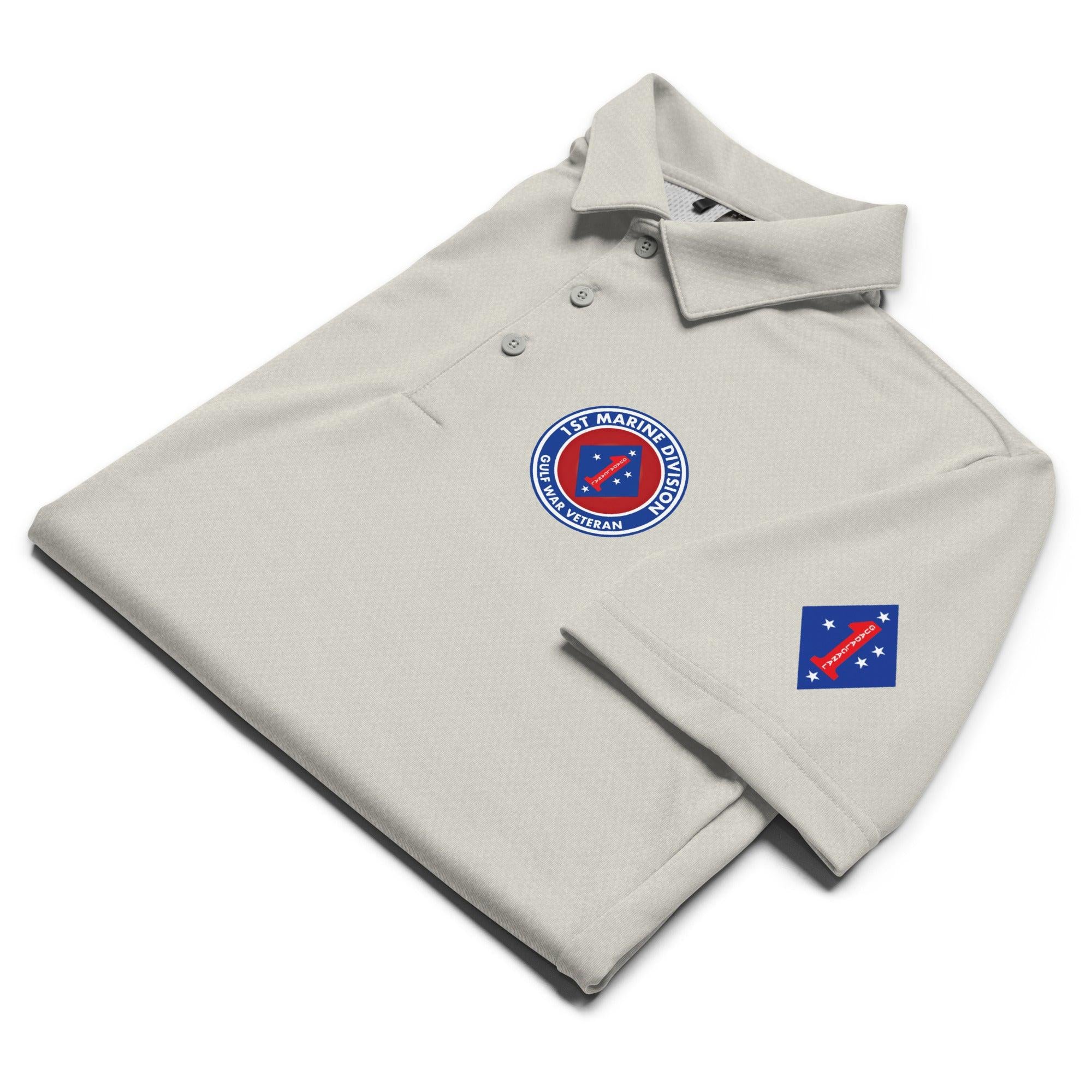 1st Marine Division Gulf War Veteran Veteran Adidas® Polo - Image 20