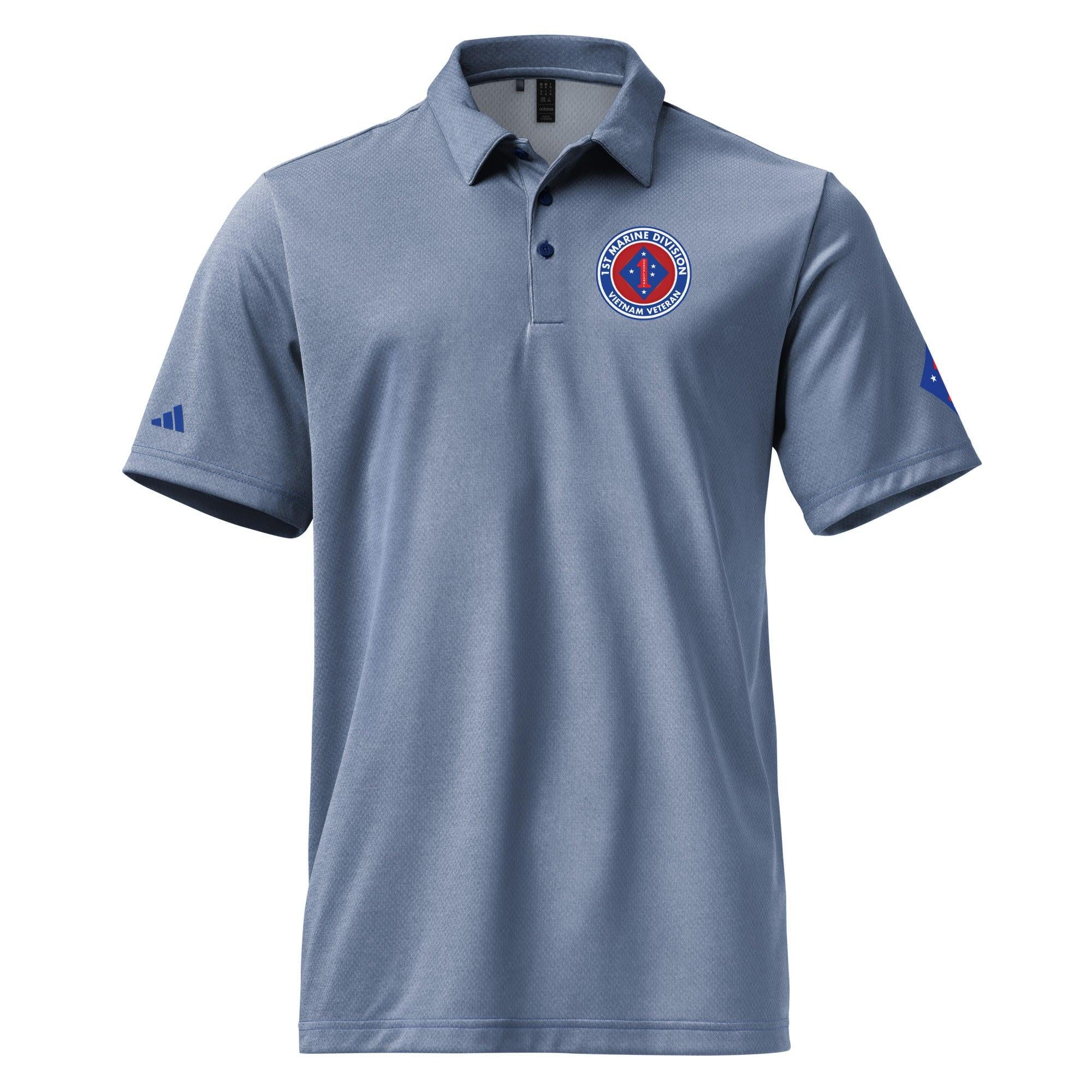 1st Marine Division Vietnam Veteran Adidas® Polo - Image 11