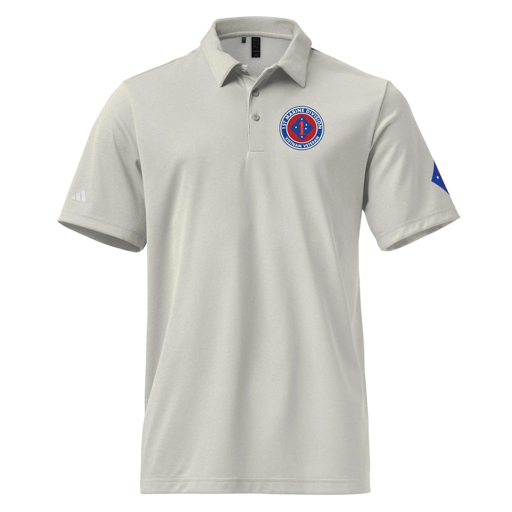 1st Marine Division Vietnam Veteran Adidas® Polo - Image 16